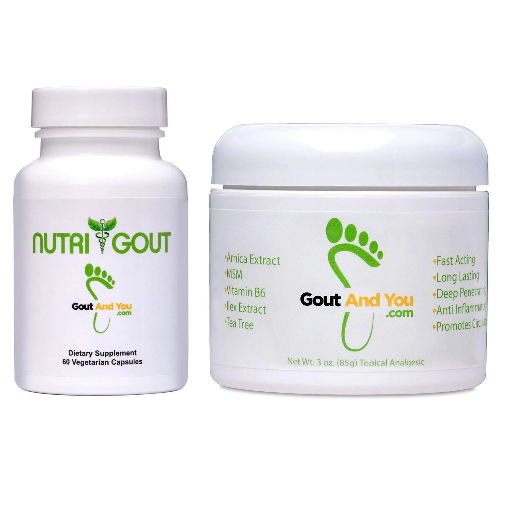 Nutrigout and Joint & Muscle Relief Cream Gout and You uk supplements
