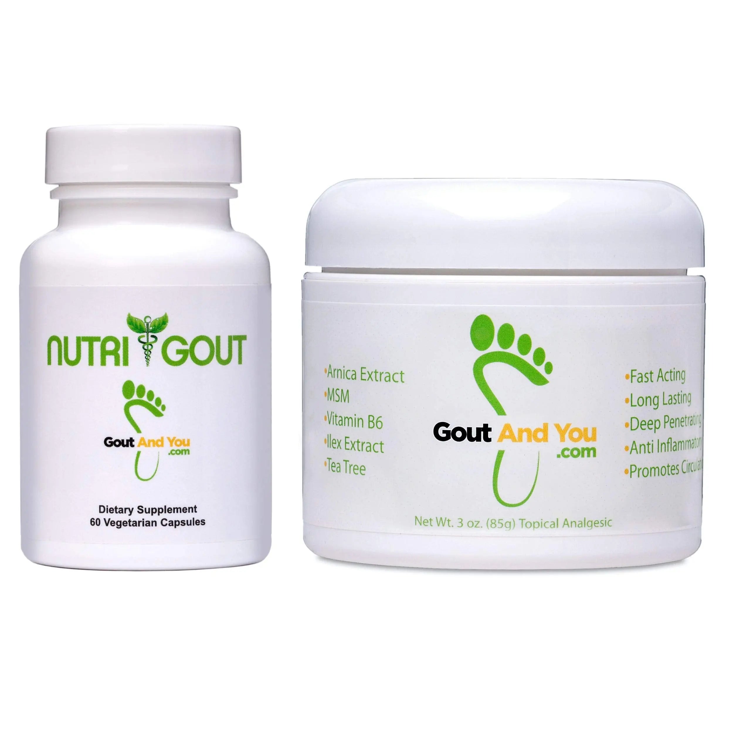 Nutrigout and Joint & Muscle Relief Cream Gout and You uk supplements