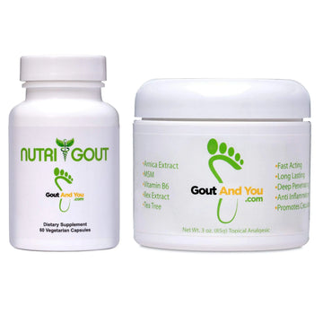 Nutrigout and Joint & Muscle Relief Cream Gout and You uk supplements