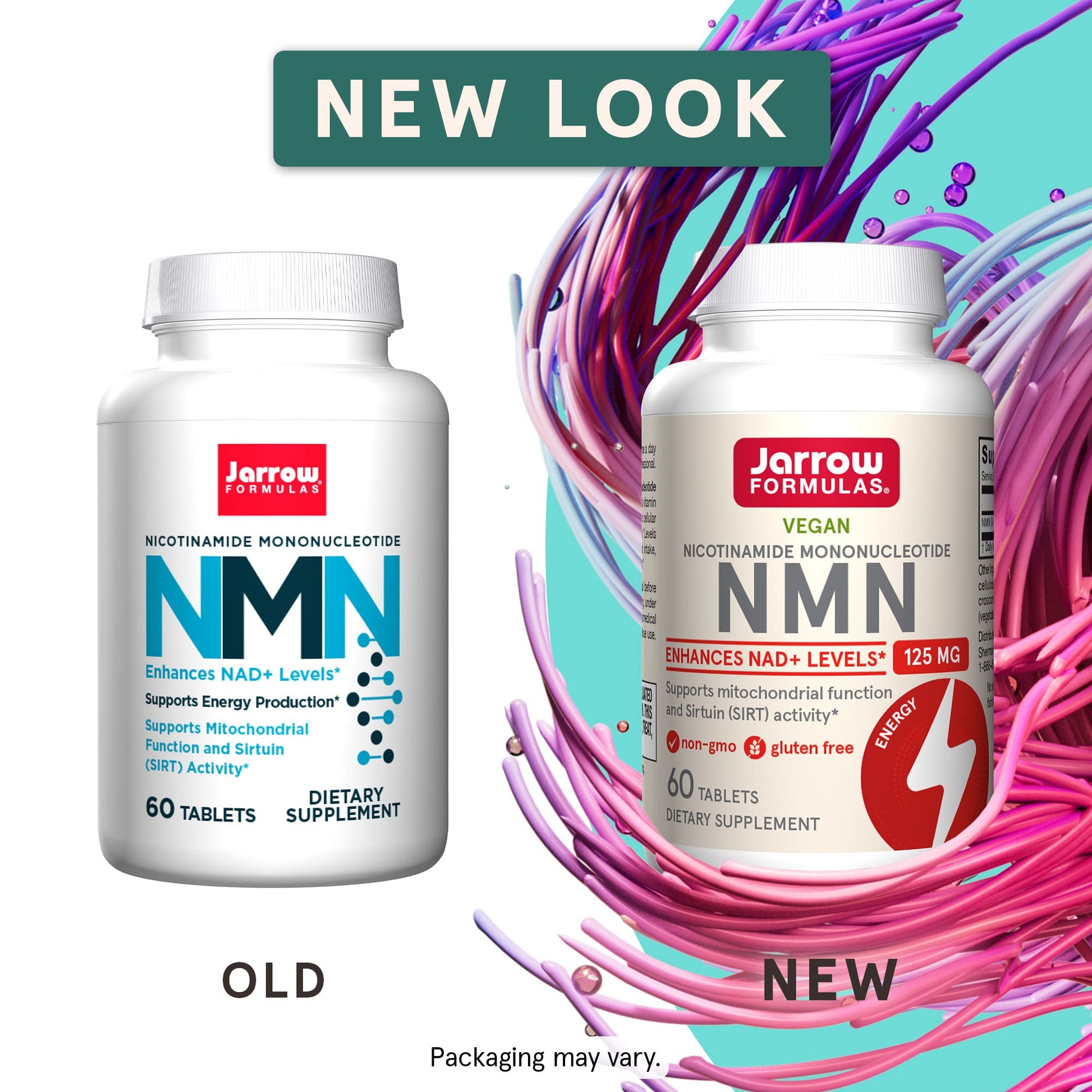 Jarrow Formulas Nicotinamide Mononucleotide (NMN) - 60 Tablets - Supports Energy Production - Dietary Supplement - Vegan, Gluten Free, Non-GMO - 60 Servings (Packaging May Vary) Jarrow Formulas uk supplements