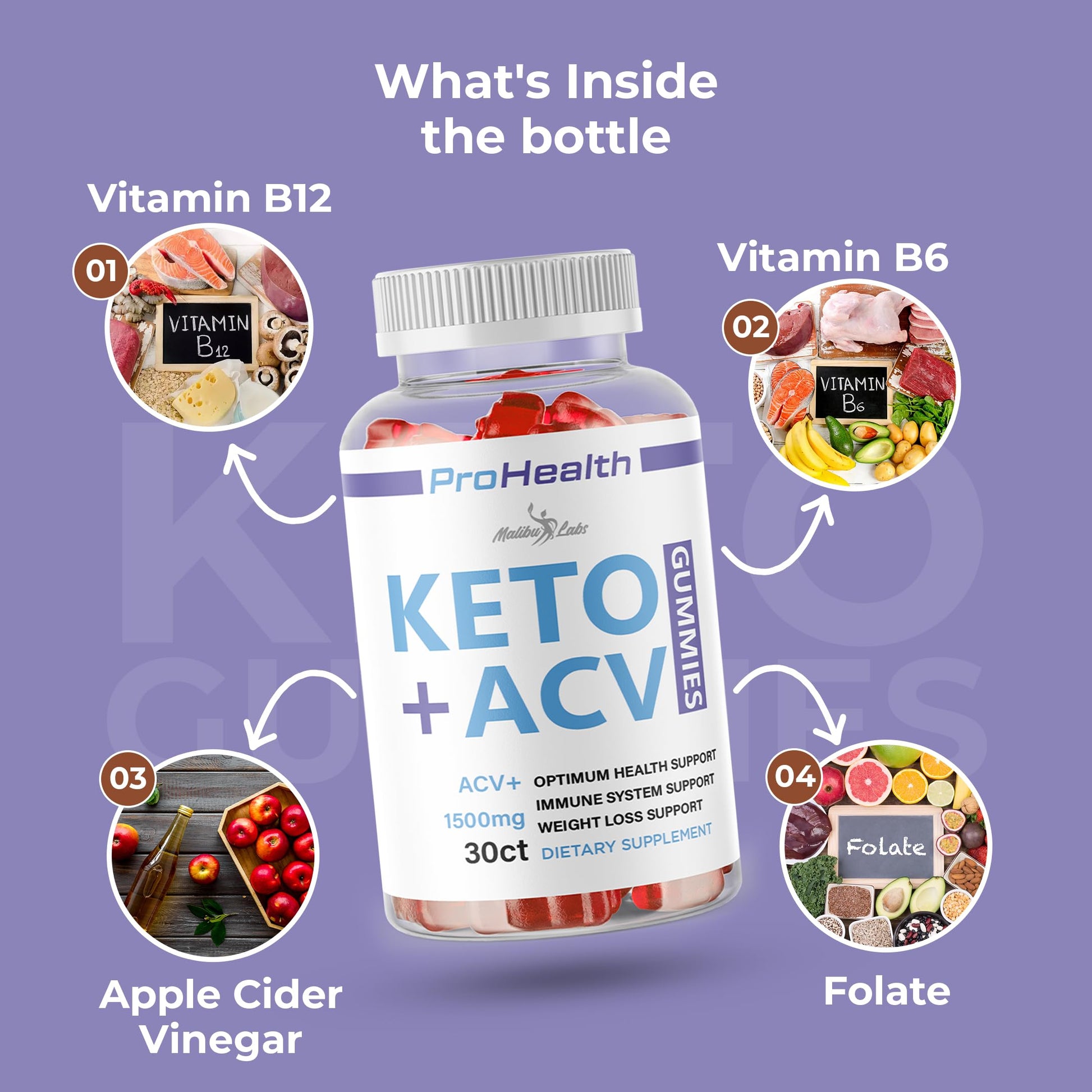 prohealth Keto acv Gummies - 1500mg Once a Day Keto, Strong Time Released Advanced Malibu Labs uk supplements