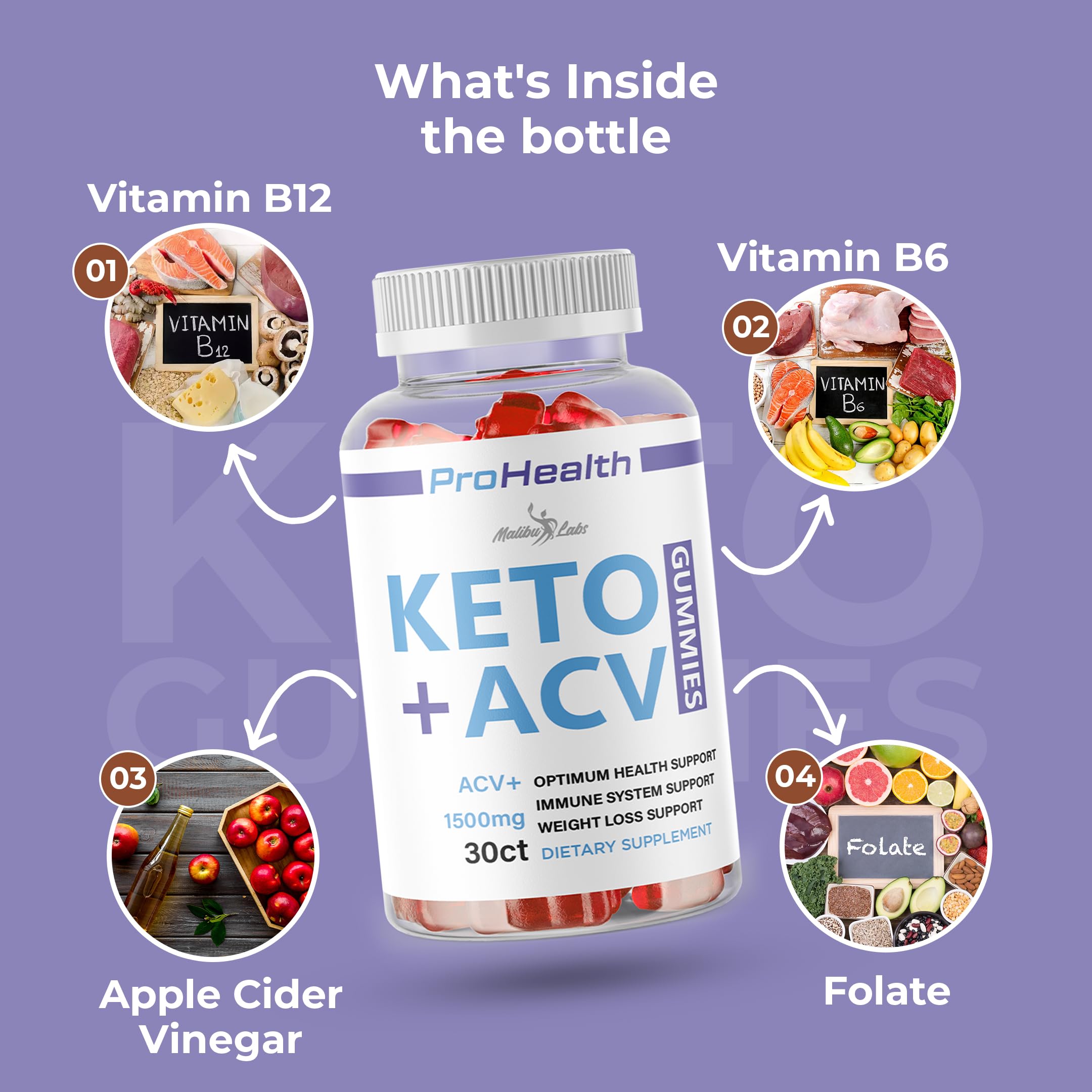 prohealth Keto acv Gummies - 1500mg Once a Day Keto, Strong Time Released Advanced Malibu Labs uk supplements