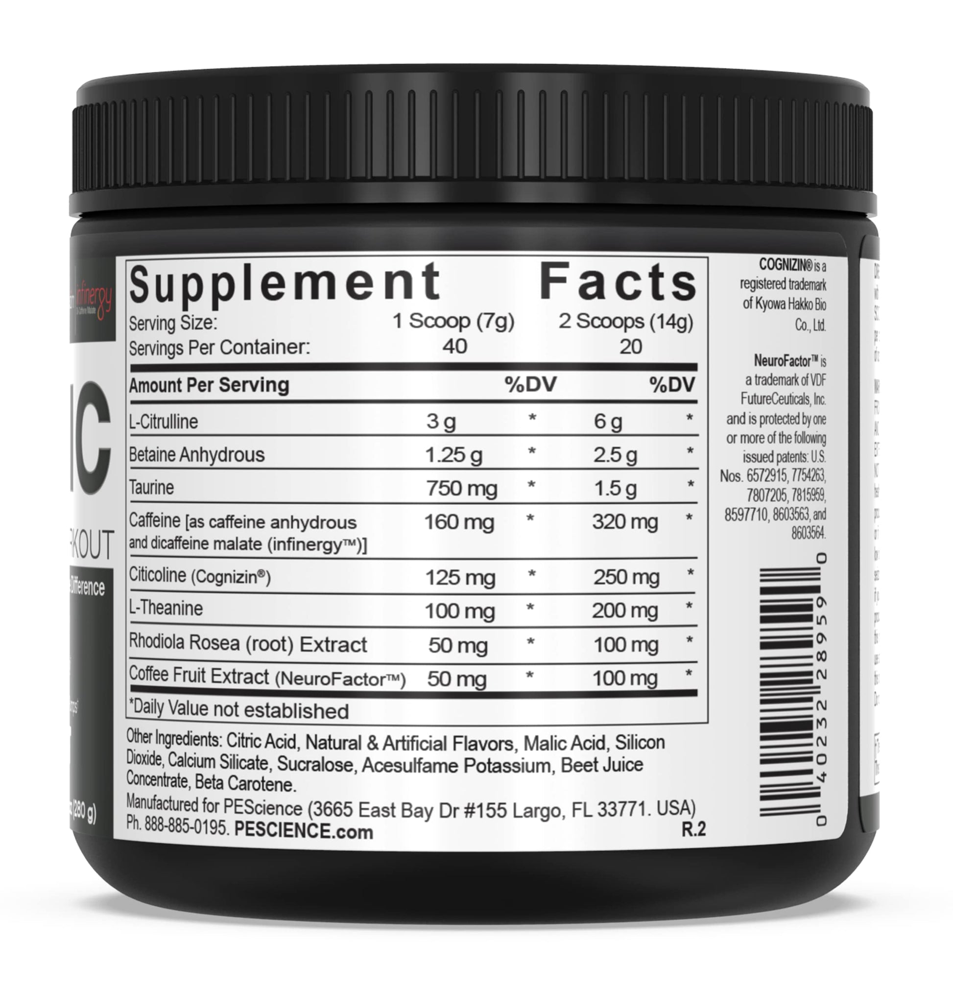 PEScience High Volume + Prolific Pre-Workout Stack, Powerful Nitric Oxide & Energy PEScience uk supplements