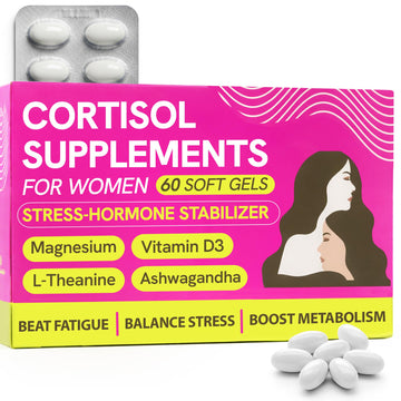 Cortisol Supplements for Women with Ashwagandha, Rhodiola & L-Theanine | Cortisol Reducer Designed for High Stress, Fatigue & Mood Swings | Supports Hormone Balance & Steady Energy | 60 Capsules Terramed Just Think Comfort uk supplements