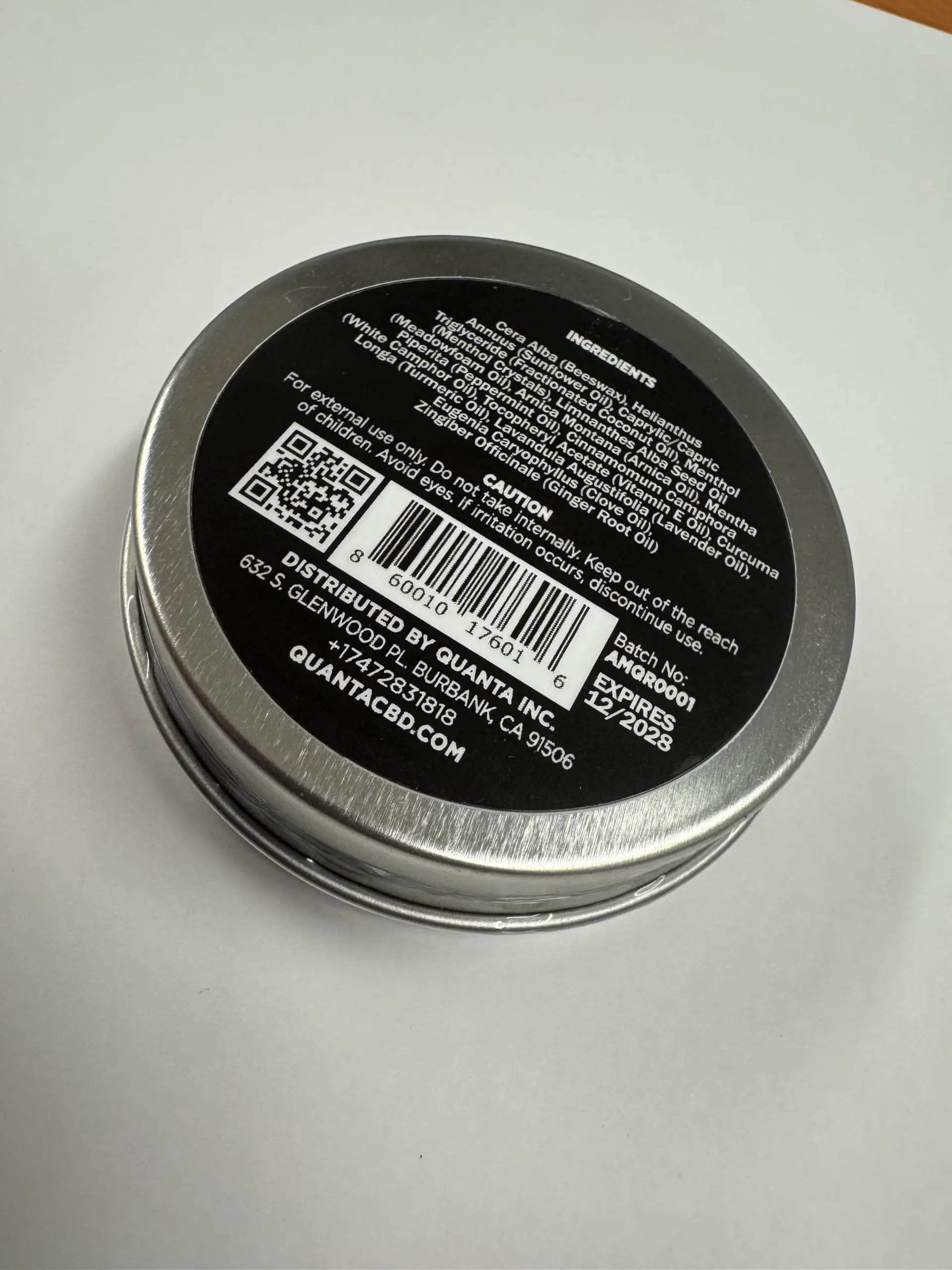 Quanta Muscle Rub - Coconut Oil, Vitamin E, Arnica, Ginger Root, Turmeric & Lavender – 1 oz Quanta uk supplements