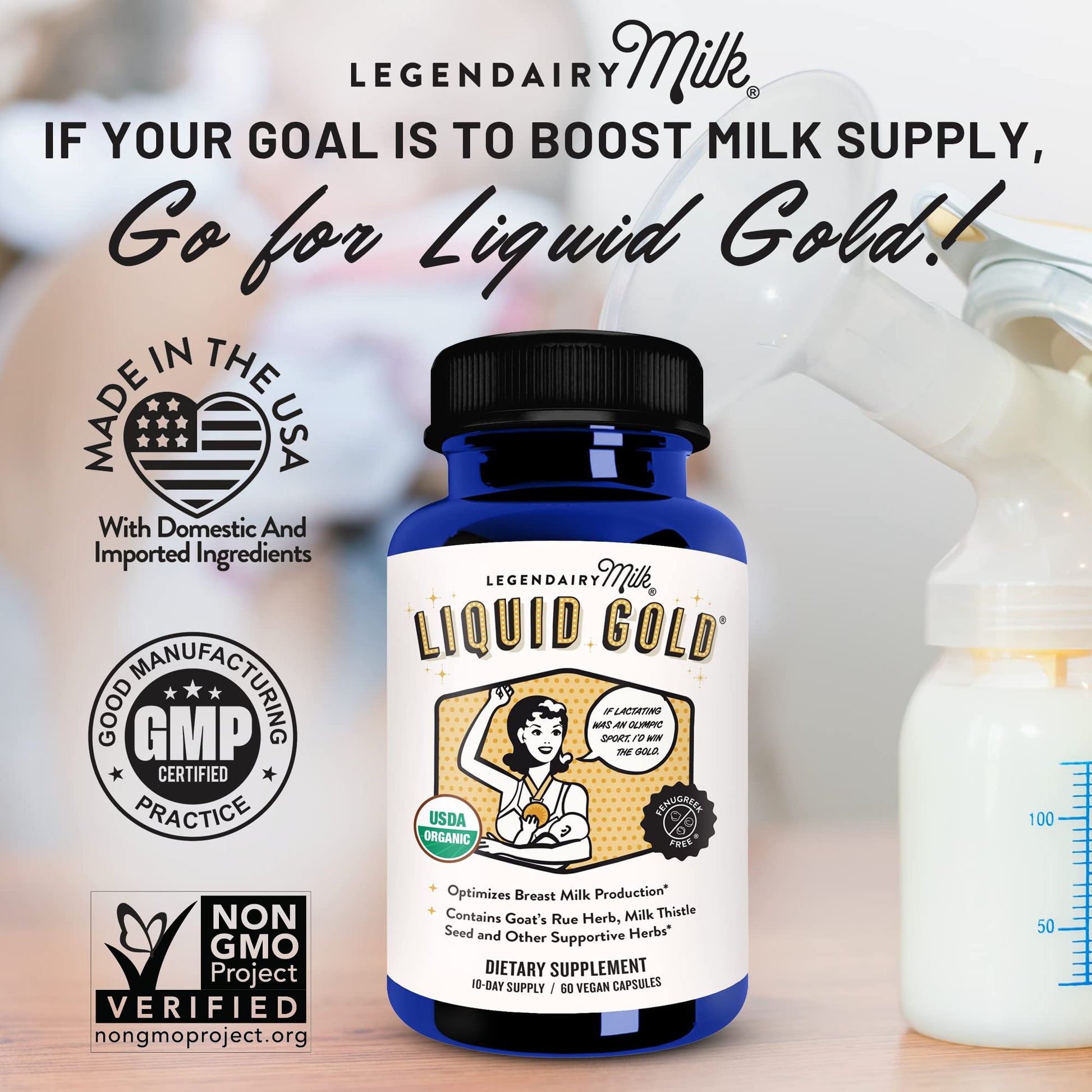 Legendairy Milk Liquid Gold Lactation Supplement, Organic Goat's Rue Lactation Legendairy Milk uk supplements