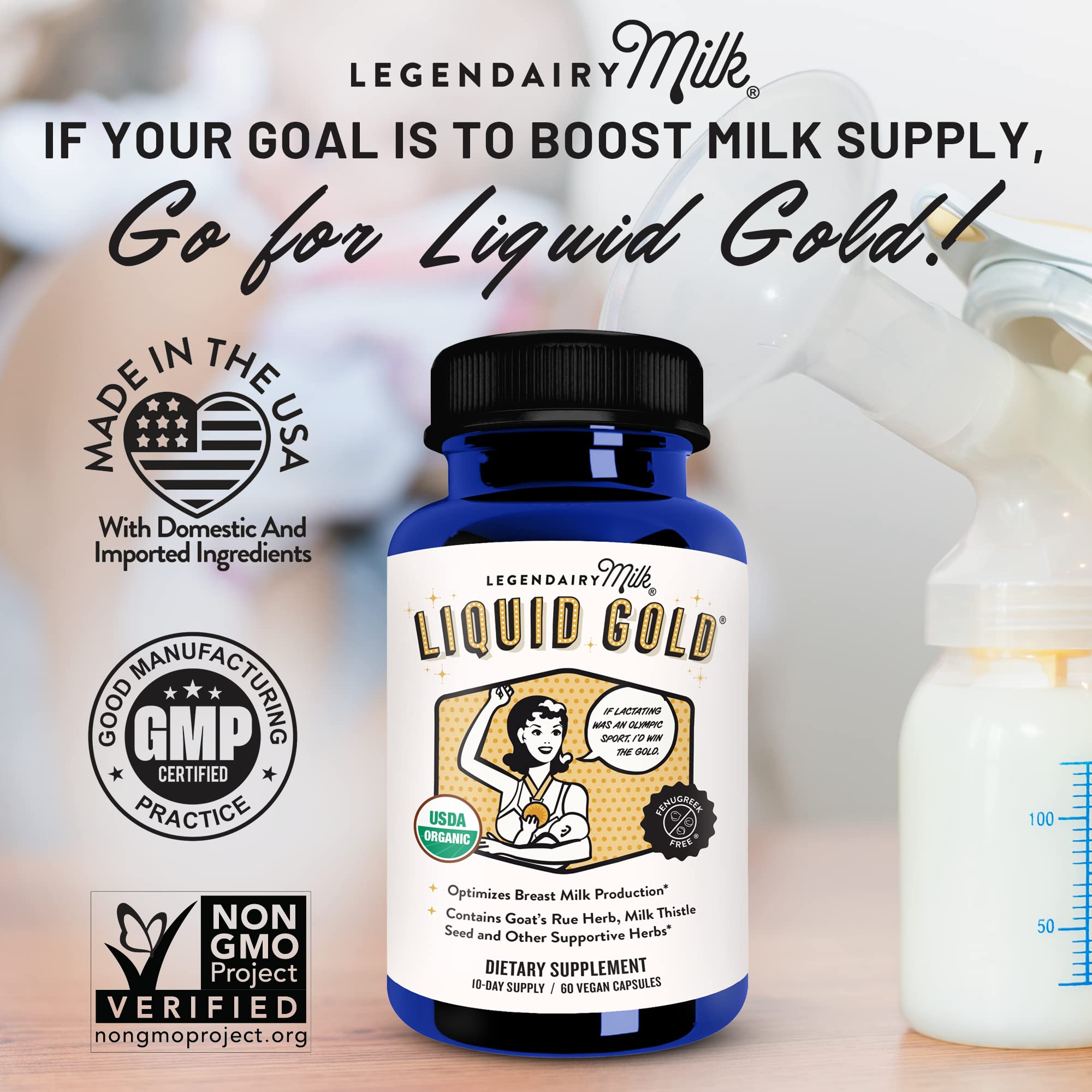 Legendairy Milk Liquid Gold Lactation Supplement, Organic Goat's Rue Lactation Legendairy Milk uk supplements