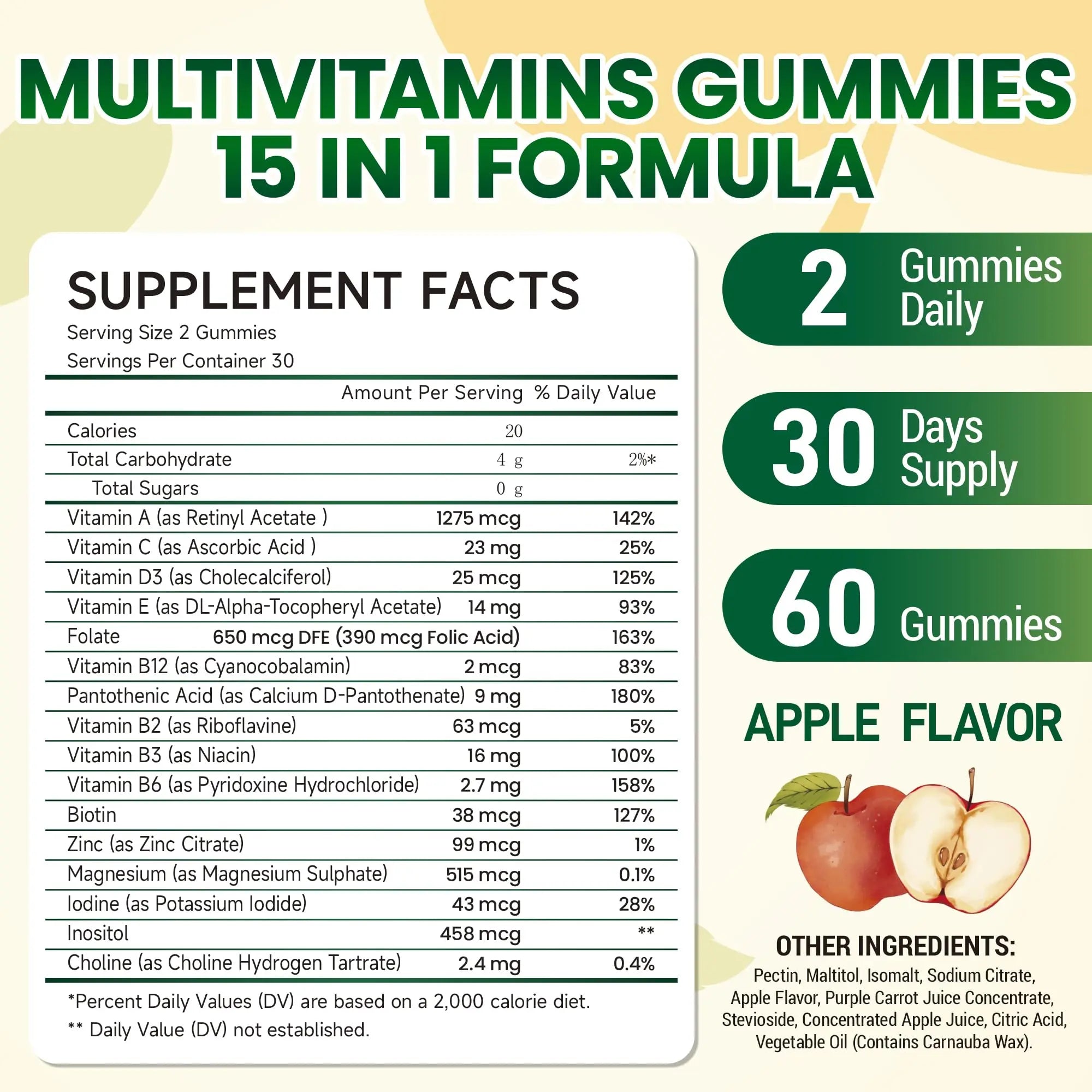 I LOVE HEALTH® 15-in-1 Multivitamin Gummies for Adults & Kids - Enhanced Formula with Vitamin A, C, D3, E, B12, Zinc, Magnesium & More I LOVE HEALTH uk supplements