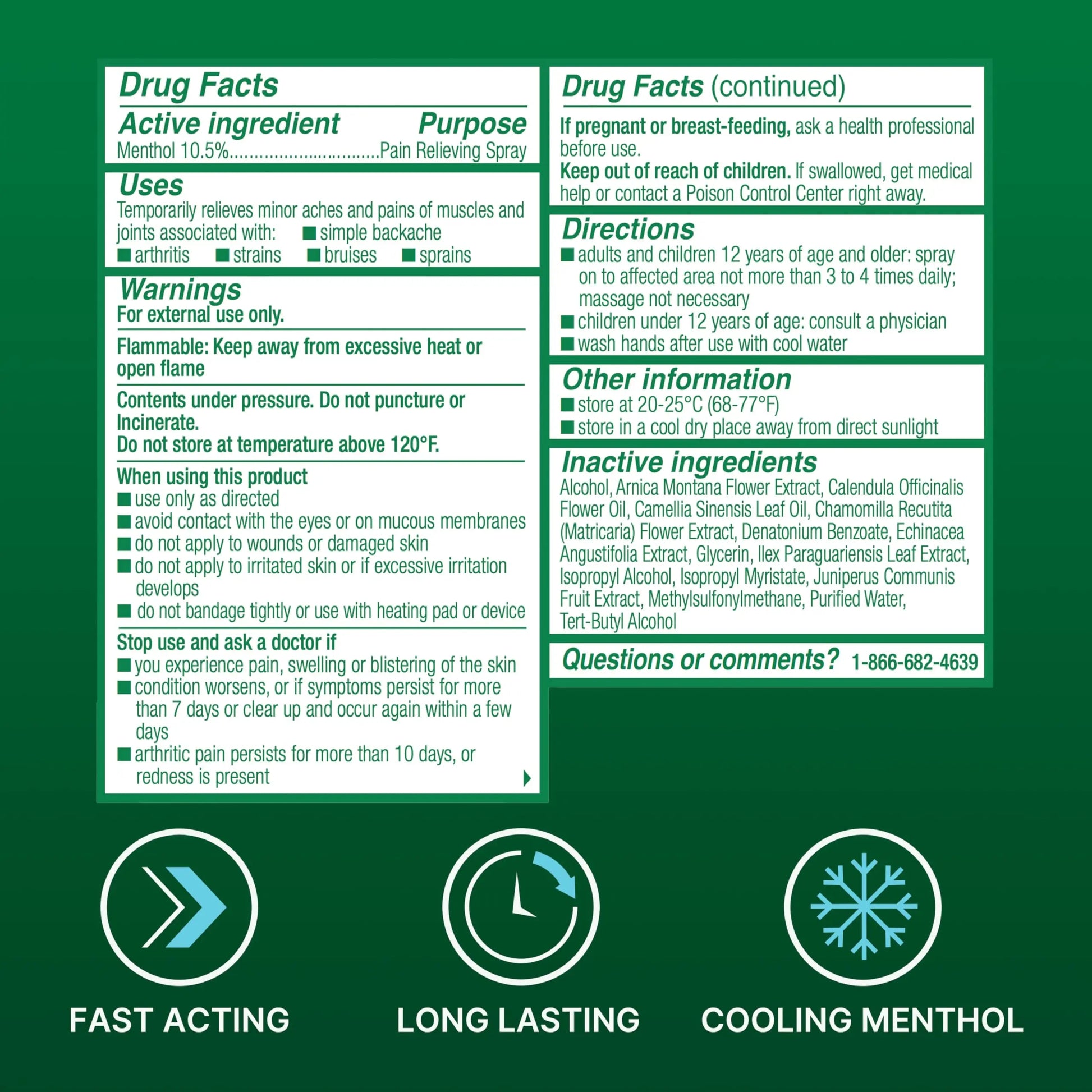 Biofreeze Menthol Pain Relieving Spray 3 FL OZ Colorless Aerosol Spray for Pain Relief Associated with Sore Muscles, Arthritis, Simple Backaches, and Joint Pain (Packaging May Vary) Biofreeze uk supplements