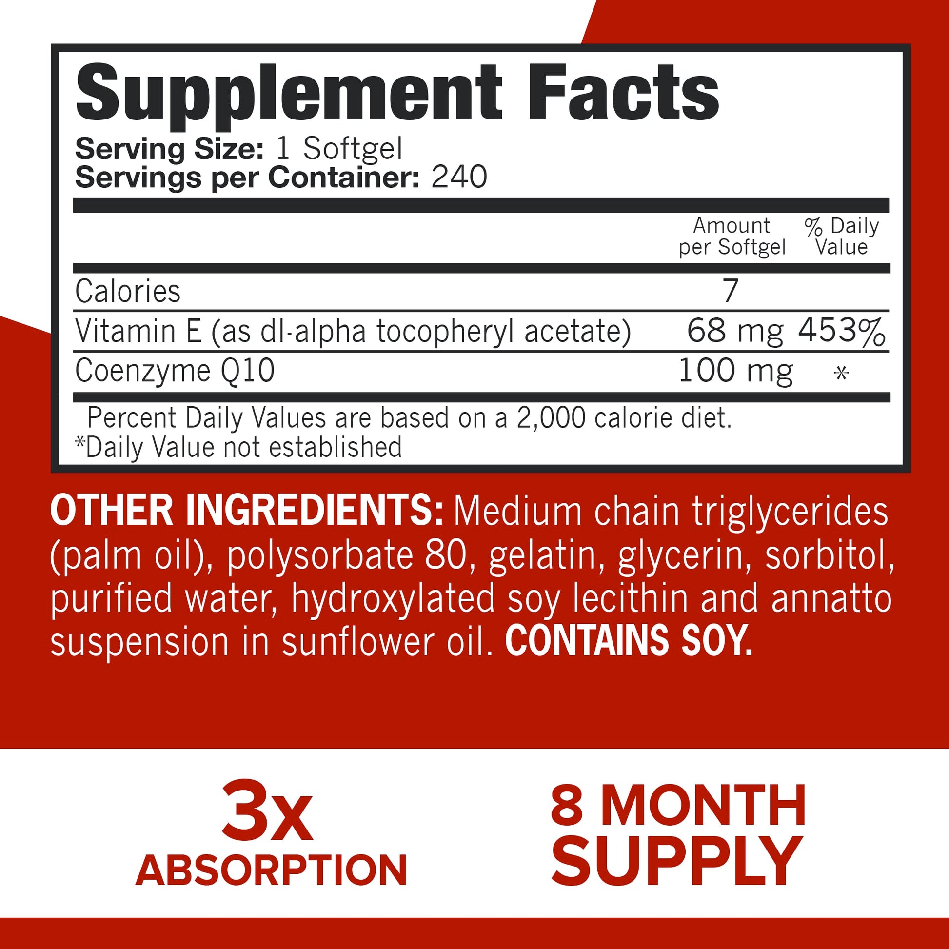 Qunol CoQ10 100mg Softgels Ultra 3X Better Absorption Coenzyme Q10 - Antioxidant Qunol uk supplements