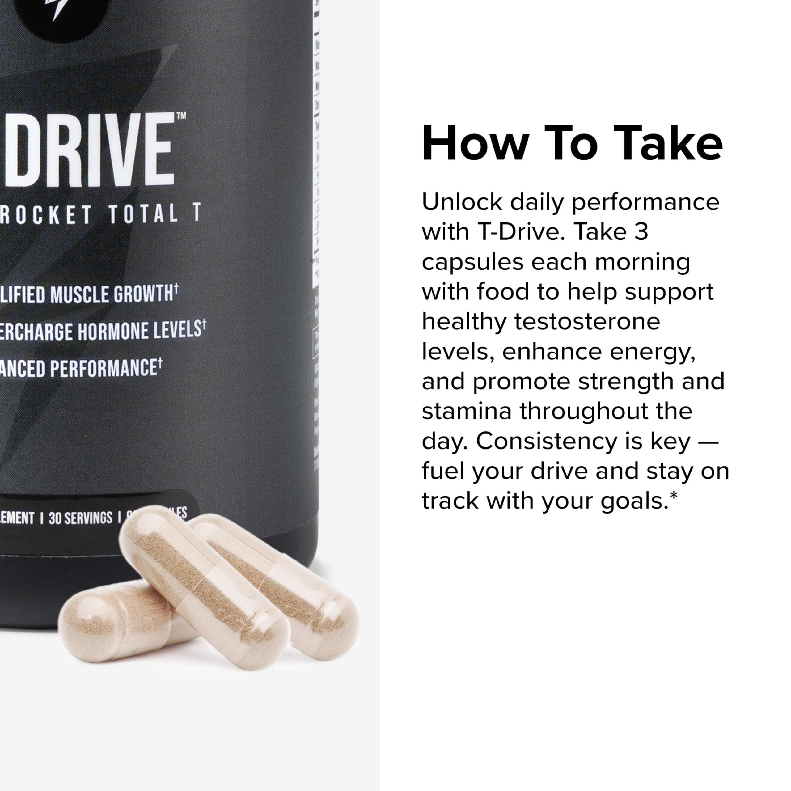 InnoSupps T-Drive Testosterone Booster Enhance Performance Amplify Muscle Growth, Increase Libido & Energy Levels w/KSM-66 Ashwagandha, Magnesium, Vitamin D, Niacin Boron, Fenugreek, 90 Caps, 30 Days InnoSupps uk supplements