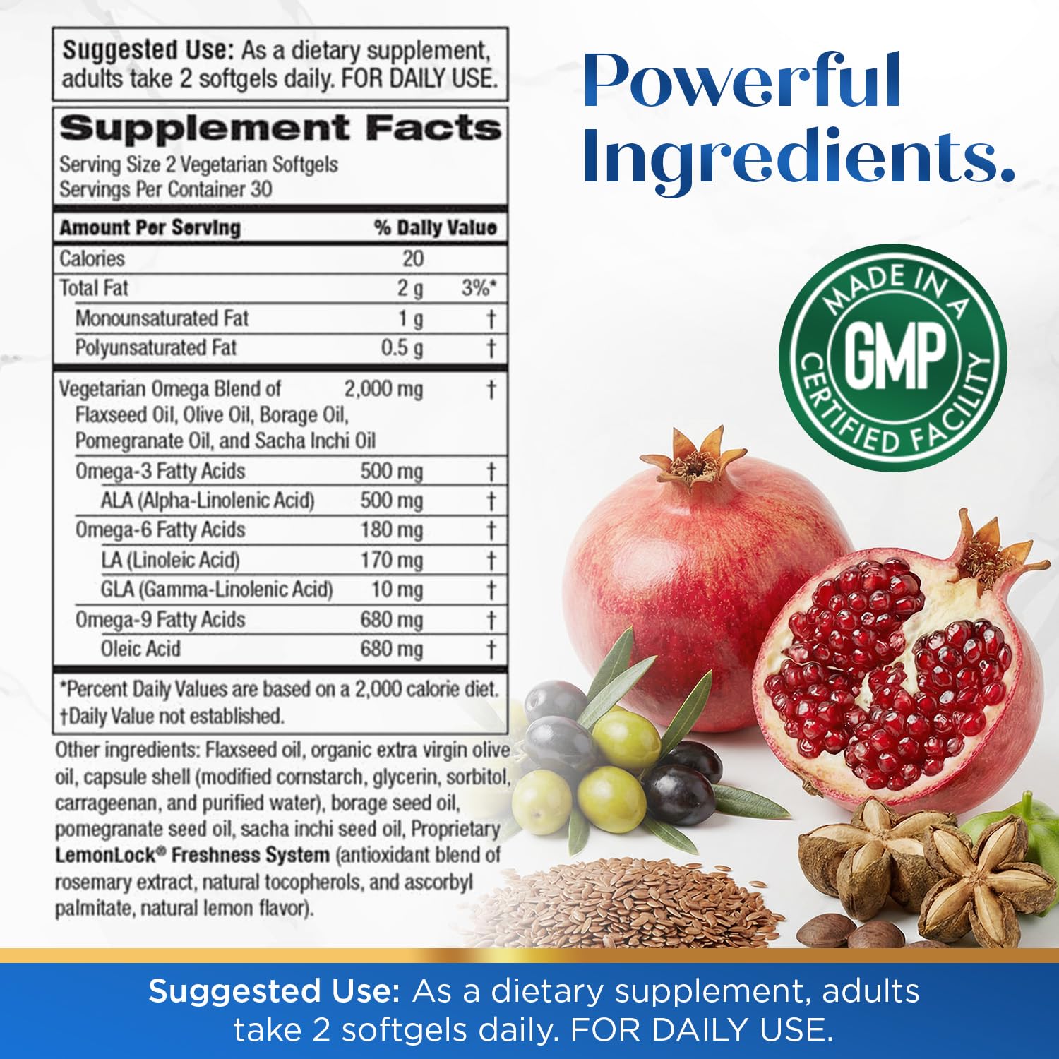 Purity Products Omega 3-6-9 Vegan and Vegetarian Formula - “5 in 1” Essential Fatty Acid Complex - Scientifically Formulated Plant-Based Omega 3 6 9 Essential Fatty Acids (EFA) - from (60) Purity Products uk supplements
