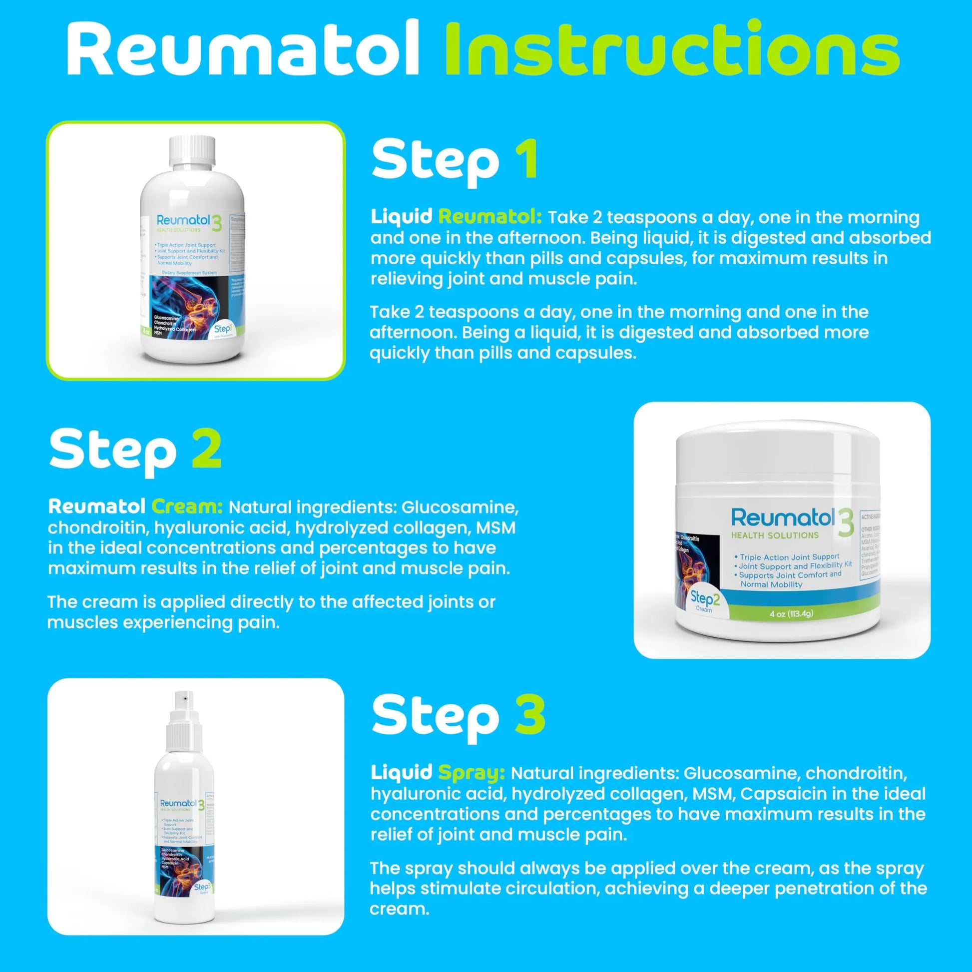 Reumatol 3 Kit – Natural Joint Support Formula for Comfort and Mobility | Helps Ease Stiffness & Promotes Flexible Joints | Herbal Blend for Daily Wellness Reumatol Health Solutions uk supplements