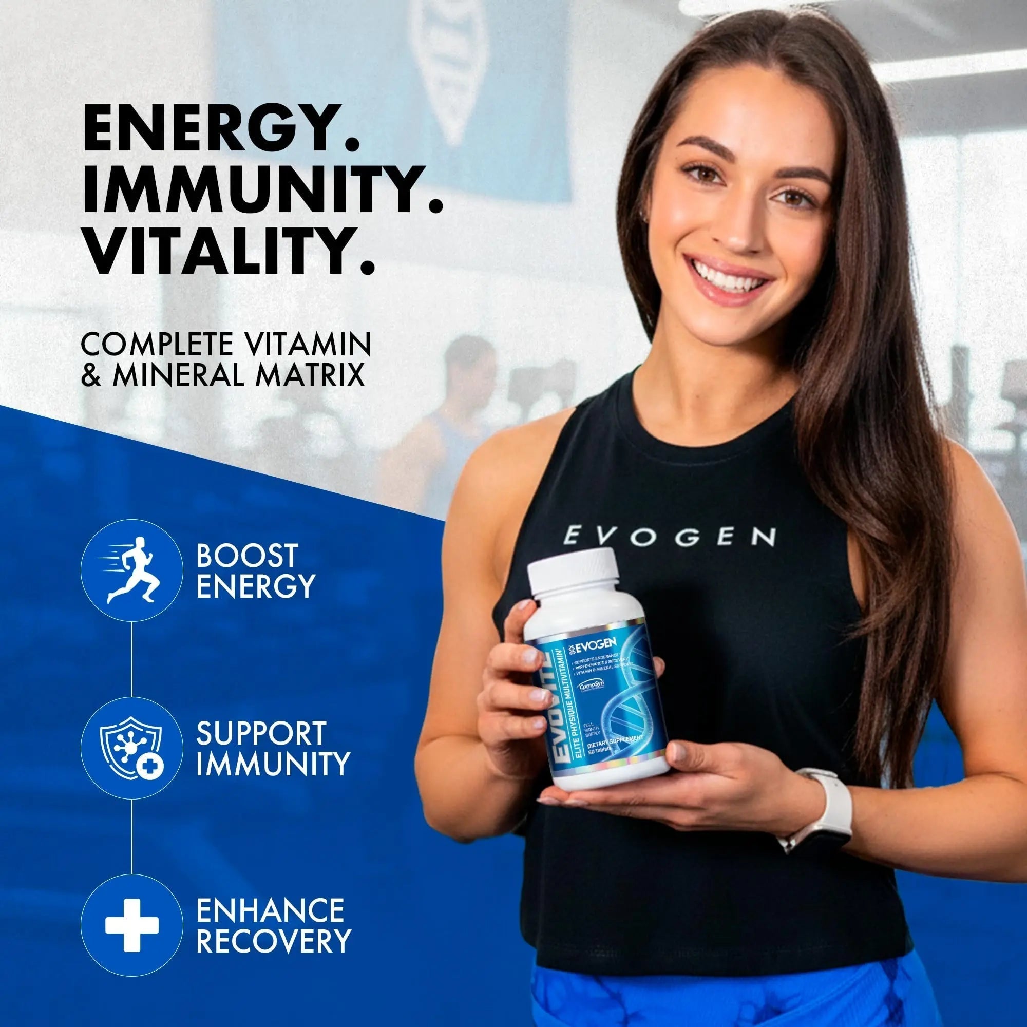 Evogen Evovite - Elite Physique Multivitamin for Women & Men | Advanced Formula for Endurance, Recovery, & Joint Health | Evogen uk supplements