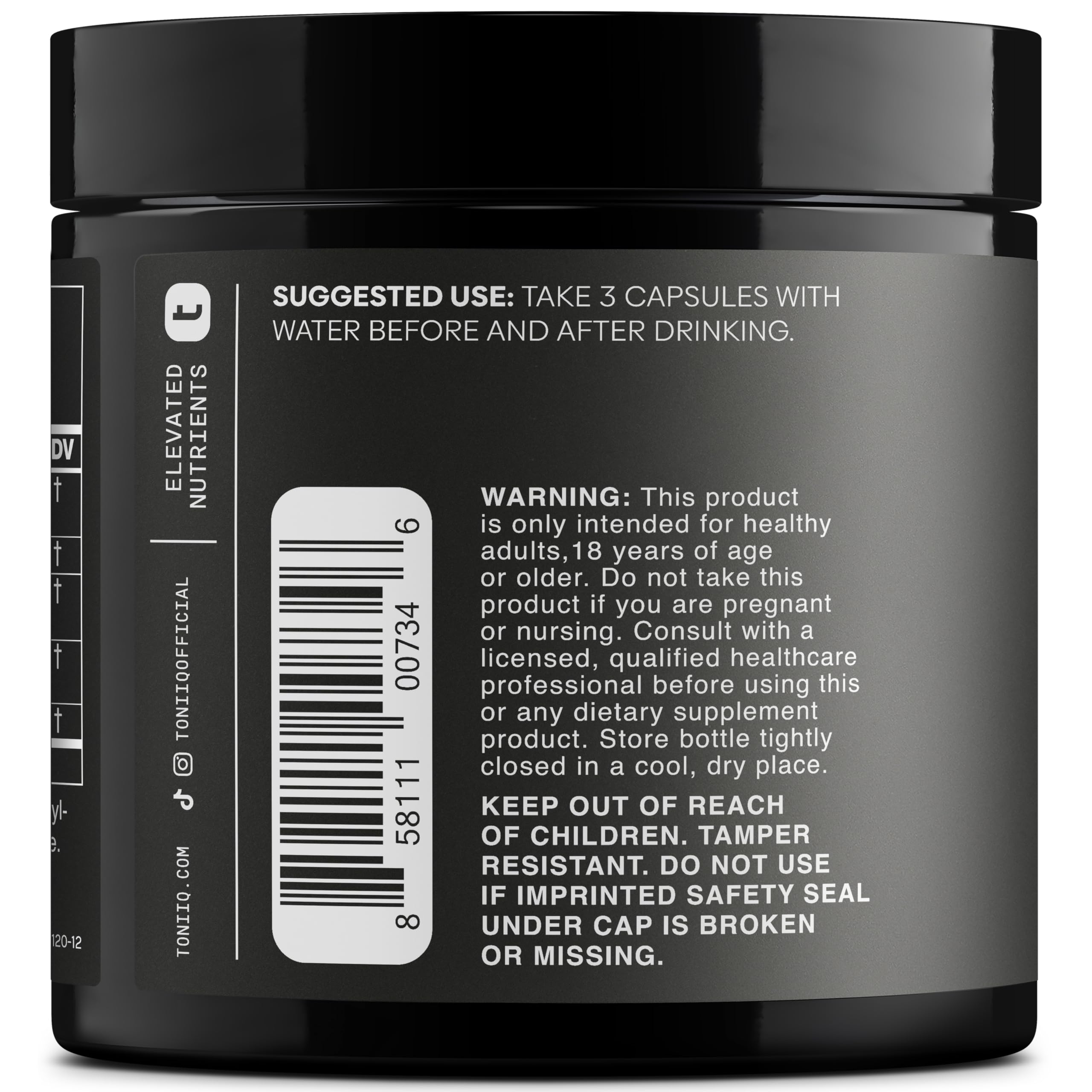 Toniiq Ease with DHM - Full Liver Support for a Night Out - 120 Capsules - 50x Super Concentrated Extract Toniiq uk supplements