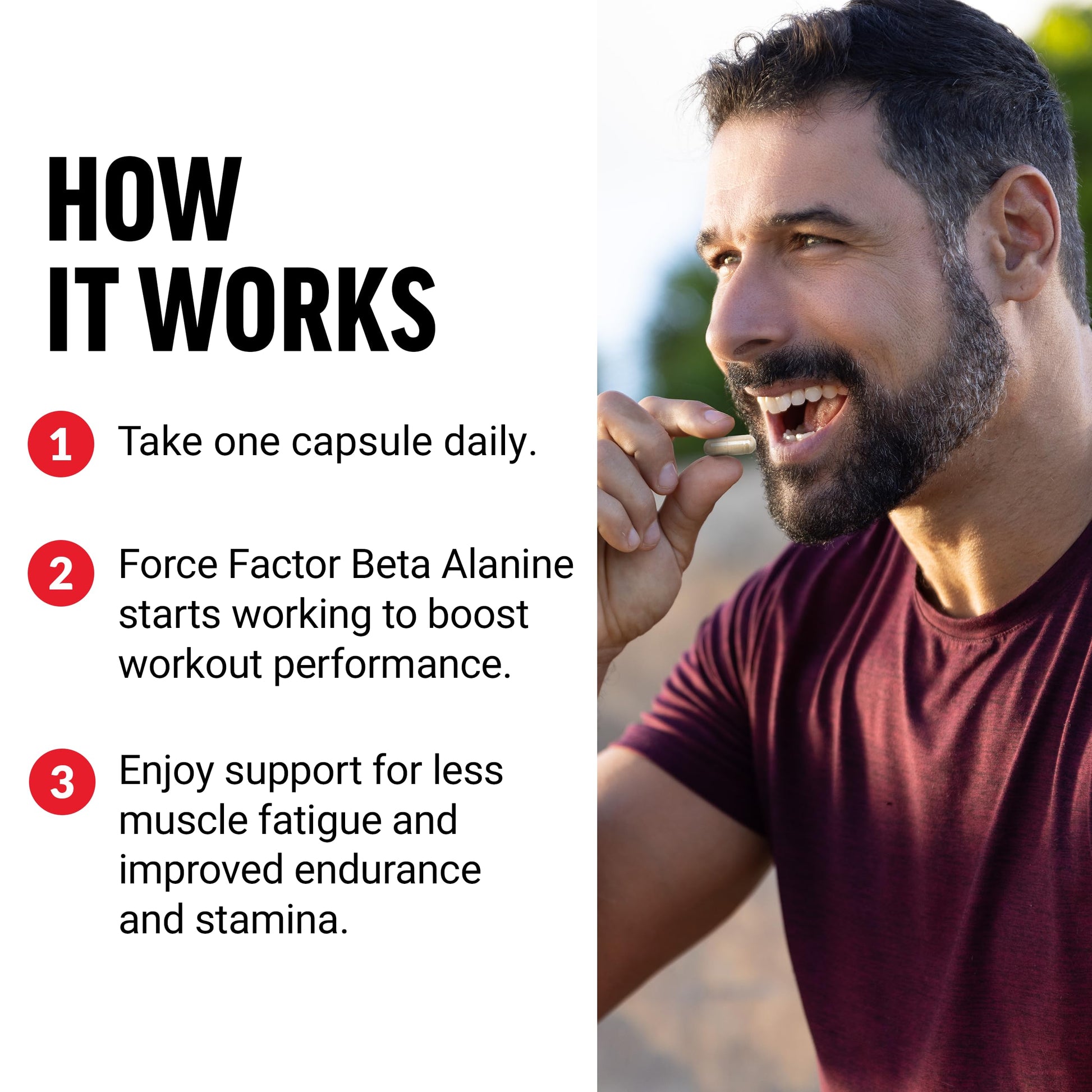 FORCE FACTOR Beta Alanine Capsules, Beta-Alanine Endurance Supplement to Boost Force Factor uk supplements