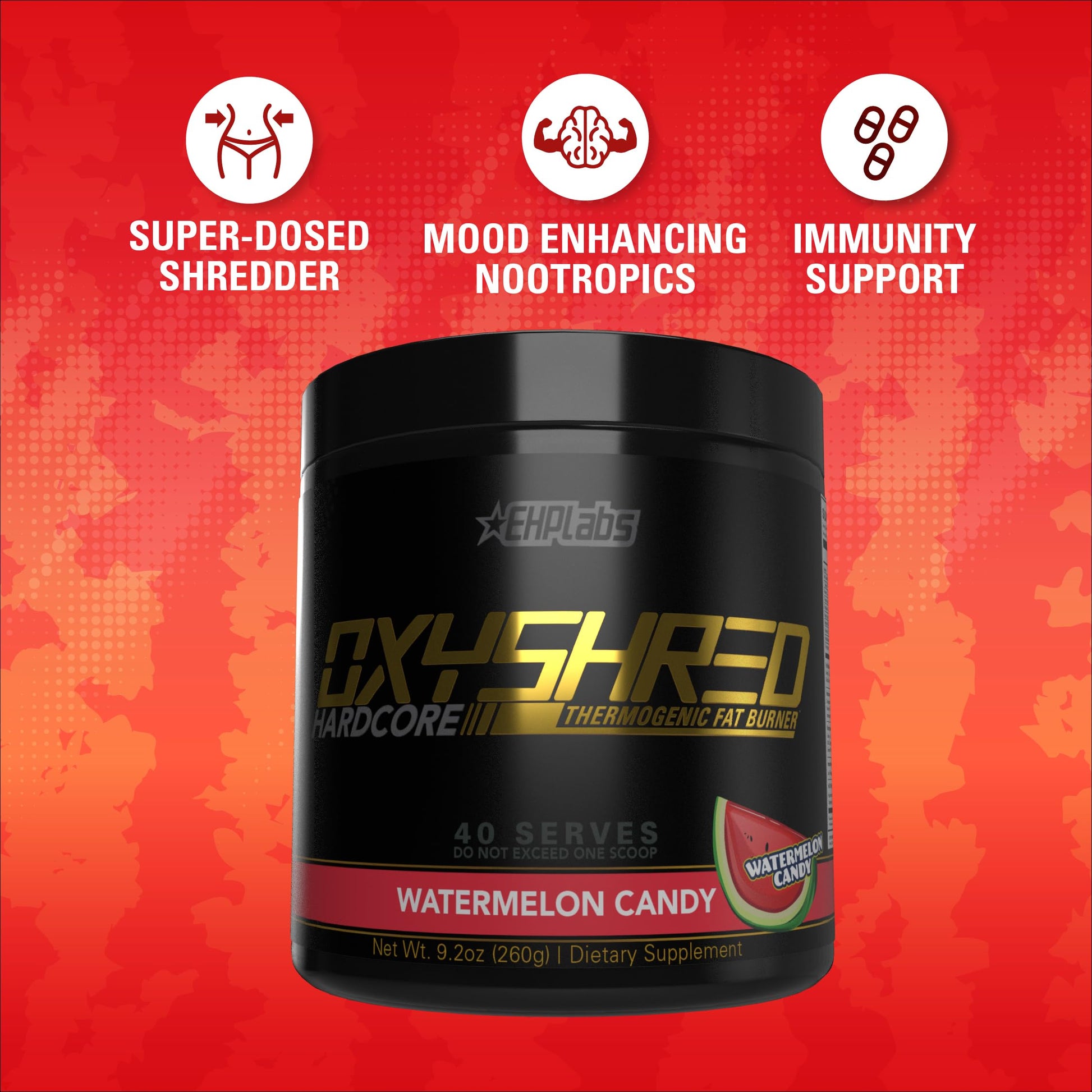 EHP Labs OxyShred Hardcore Thermogenic Shredder - Pre Workout Powder with L Glutamine EHP Labs uk supplements