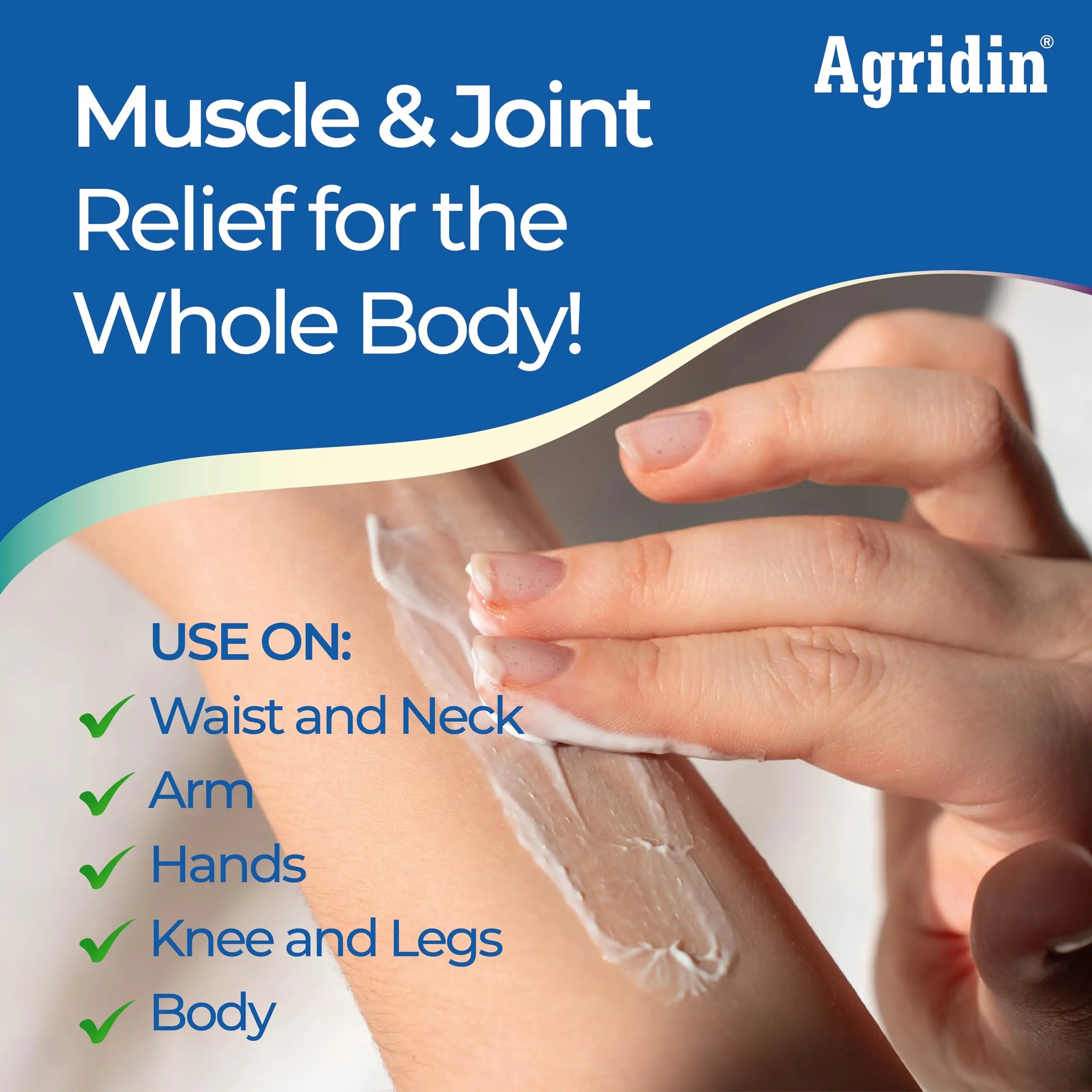 Agridin Arnica Pain Relief Cream for Joint & Muscle – Extra Strength Fast-Acting Formula – Targets Back, Knee, Neck, Hand, Foot Aches – Natural Massage Cream for Inflammation & Bruises Agridin uk supplements