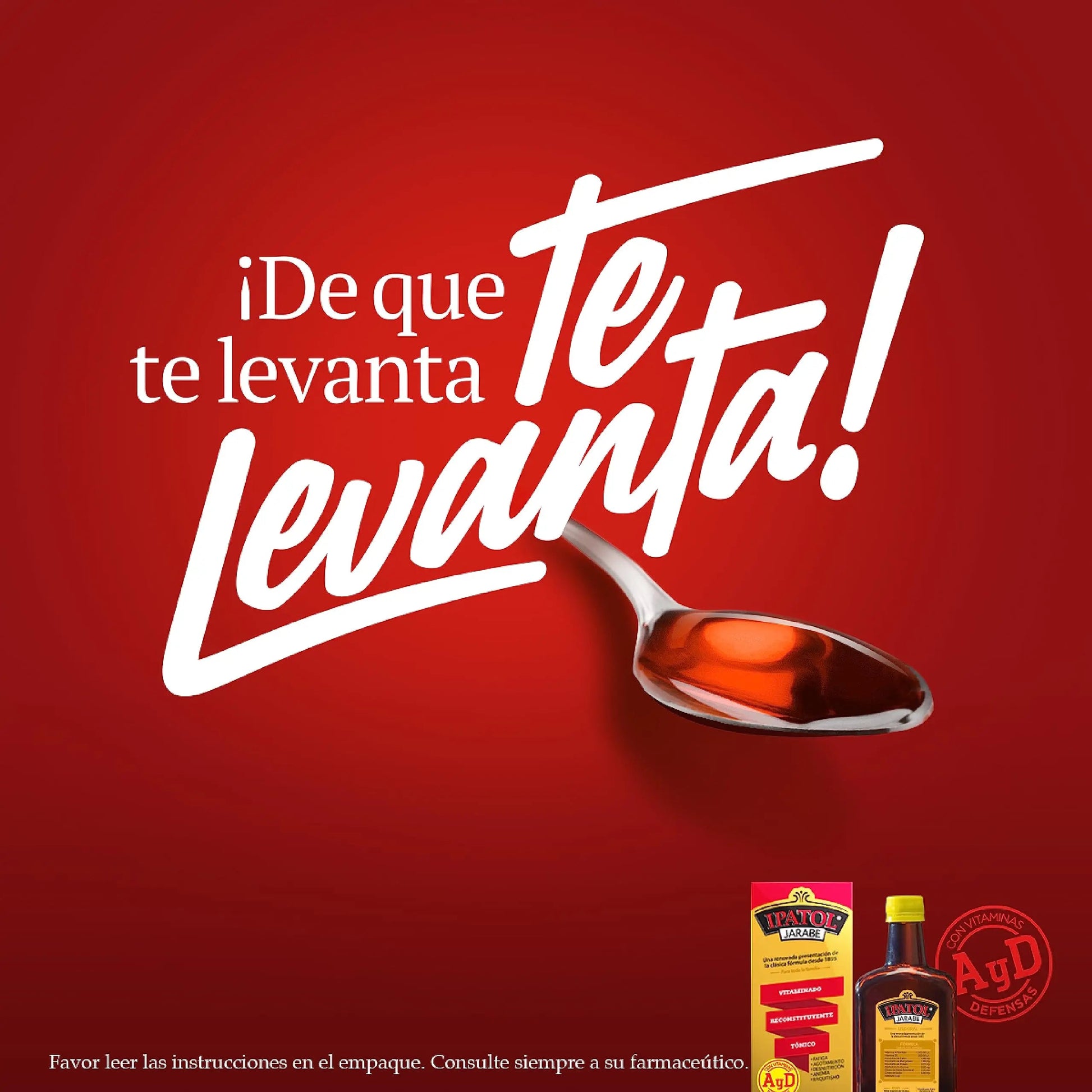 Ipatol, Multivitamin Supplement, Since 1895. Vitamin A, D, Calcium, Iron, Manganese, Sodium, Potassium. Suplemento multivitaminico, Desde 1895 Ipatol uk supplements