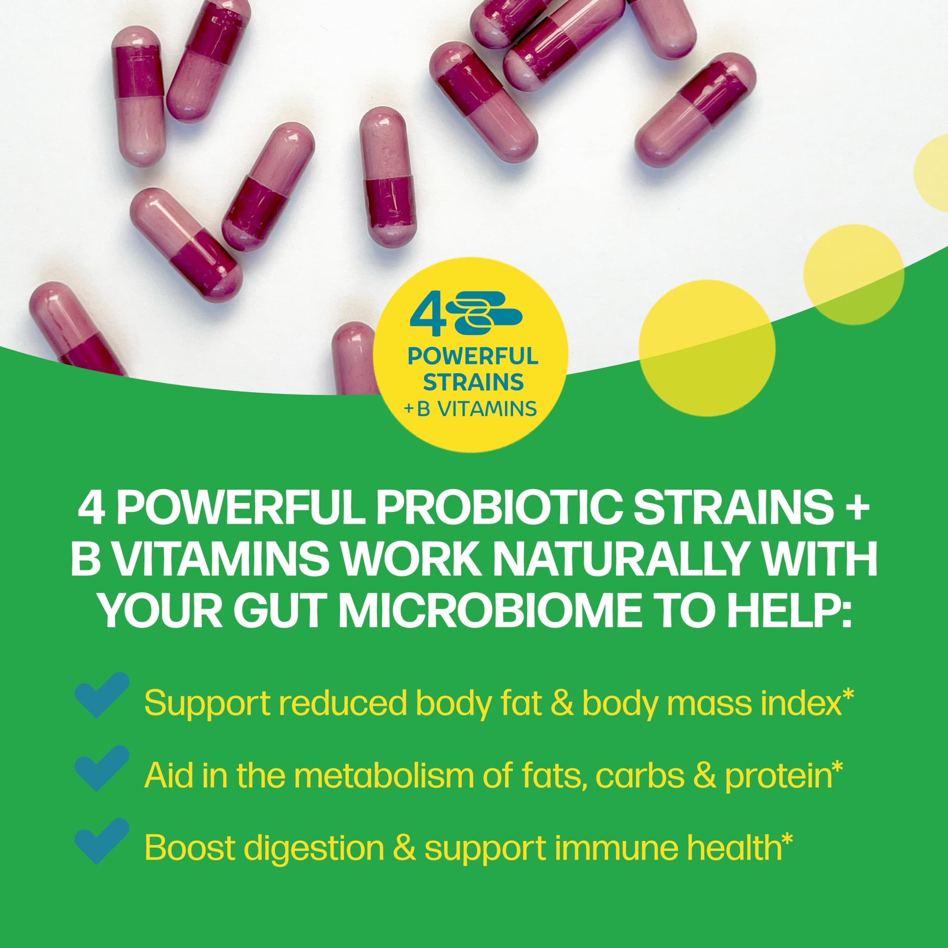 Culturelle Metabolism + Weight Management with SlimBiotics® Probiotic Capsules – 30 Count – Helps Safely Manage Weight - Promotes Healthy Metabolism and Physical & Mental Energy Culturelle uk supplements