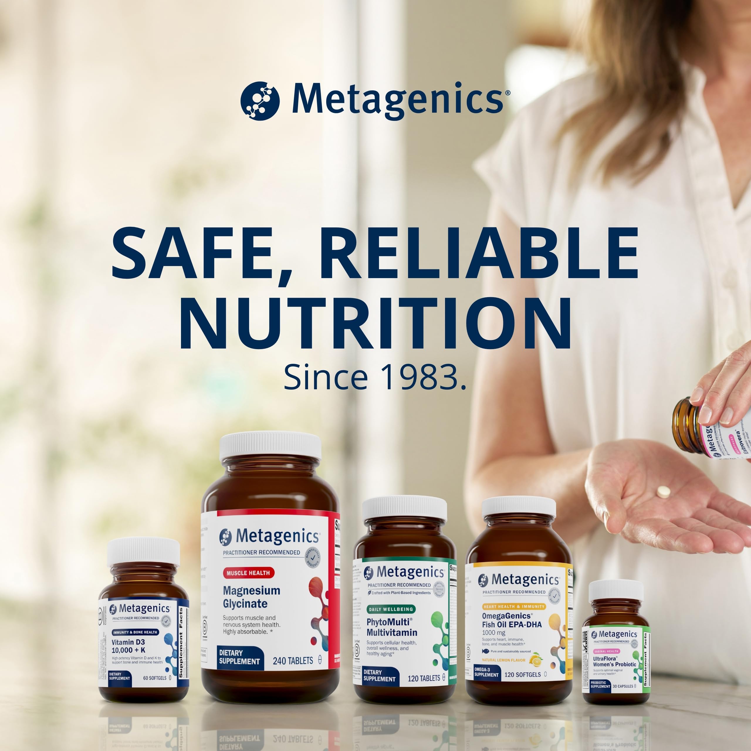 Metagenics HerWellness Recharge Overnight - Women's Sleep Support with Chelated Magnesium, Holy Basil, Zinc & Vitamin C - Supports Relaxation, Stress & Sleep - Non-GMO & Gluten-Free - 60 Tablets Metagenics uk supplements