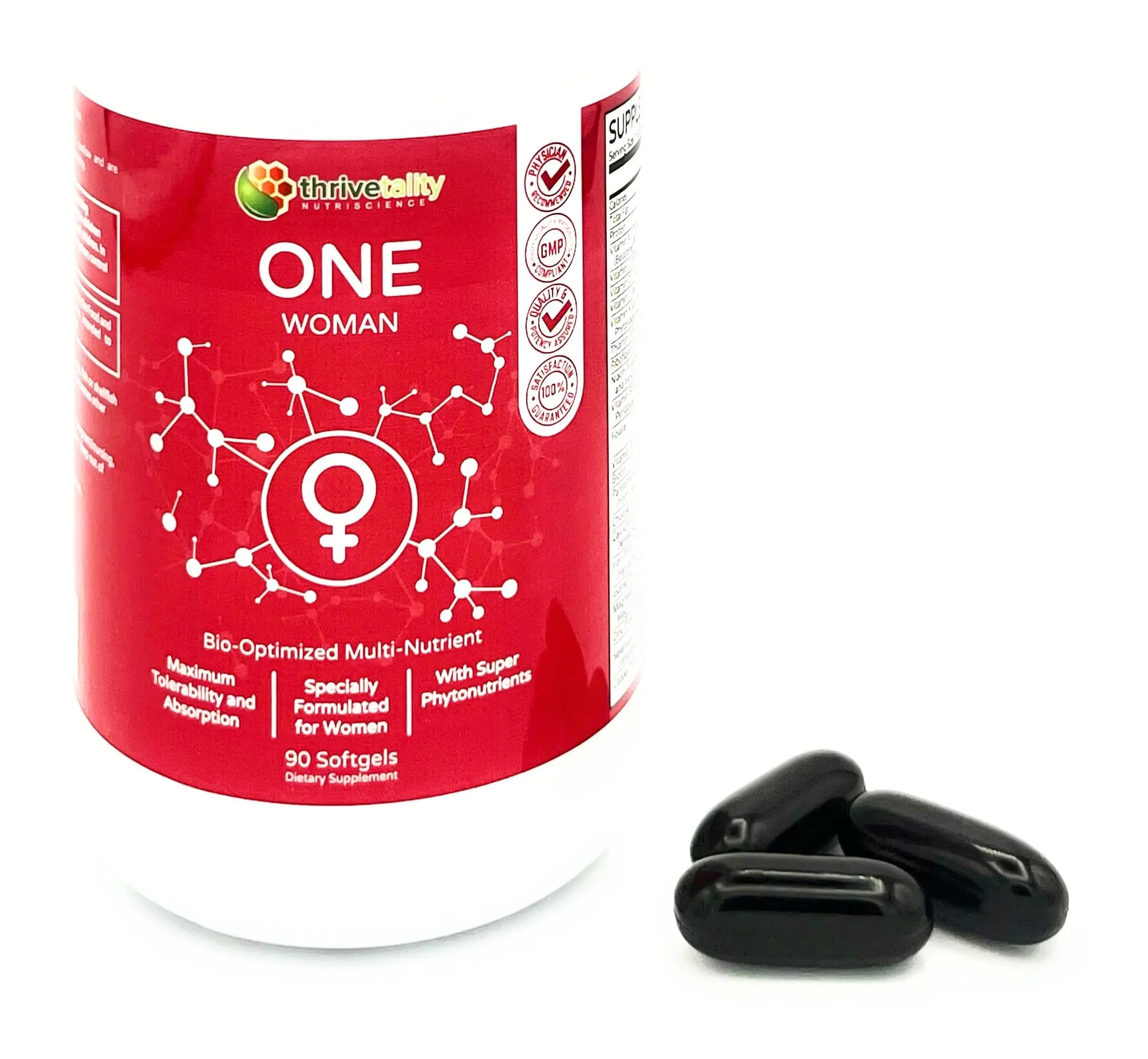 ONE Woman Bio-Optimized Multi-Nutrient by Thrivetality | Women's Multivitamin | #1 Physician Formulated | Science Based | Clinically Proven | Thrivetality Nutriscience uk supplements