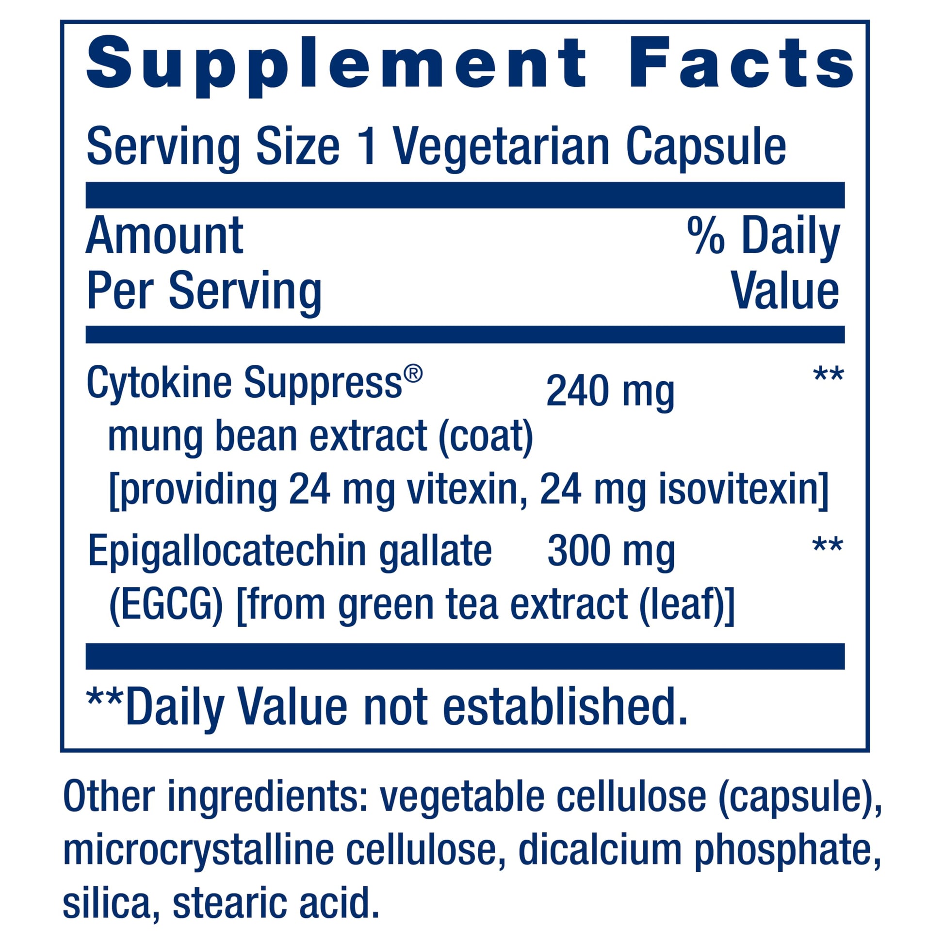 Life Extension Cytokine Suppress with EGCG, 30 Count Life Extension uk supplements