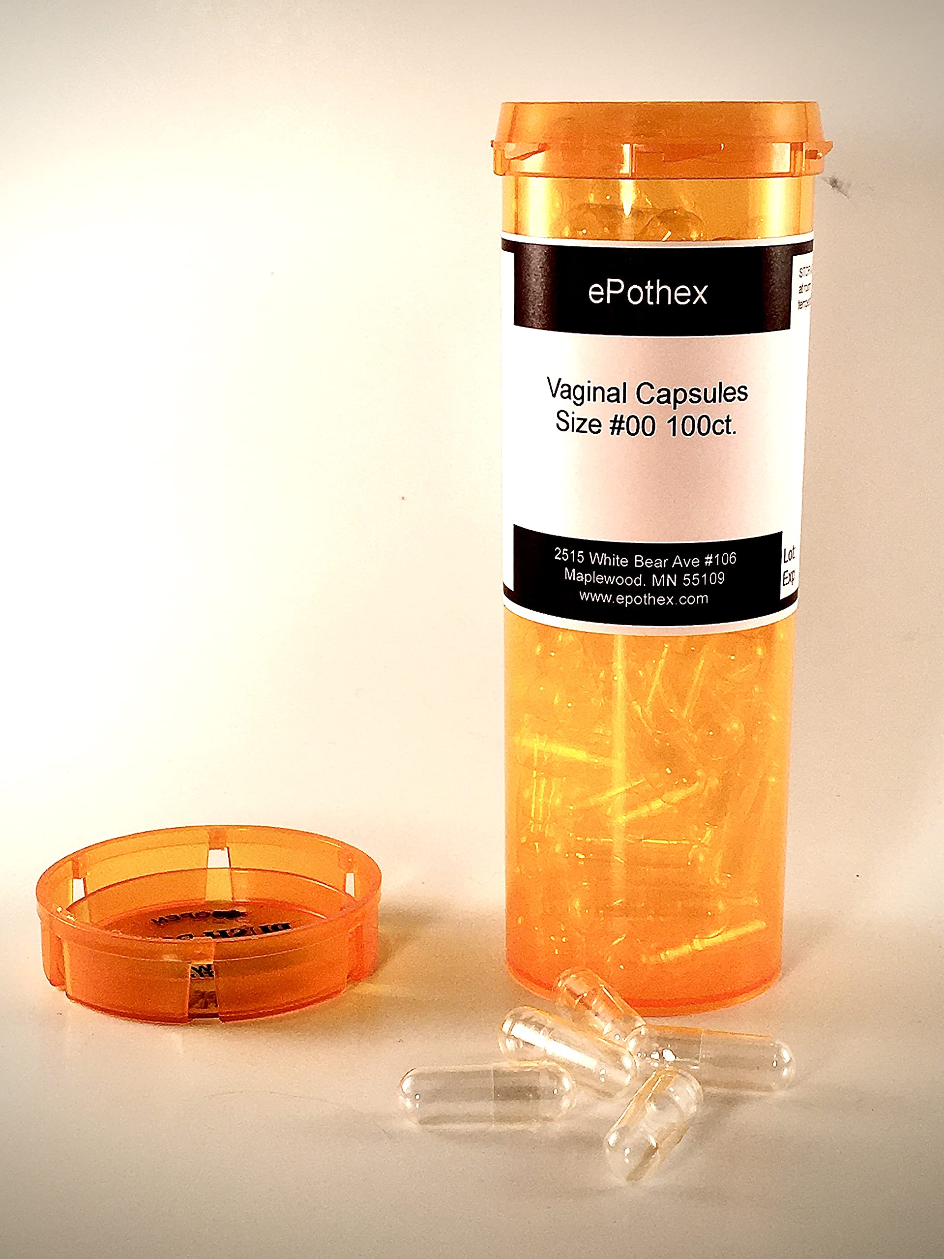 EPOTHEX Vaginal Capsule Suppositories - 100ct - Empty Non-Seperated- Great for Boric Acid and Vaginal Probiotics EPOTHEX uk supplements