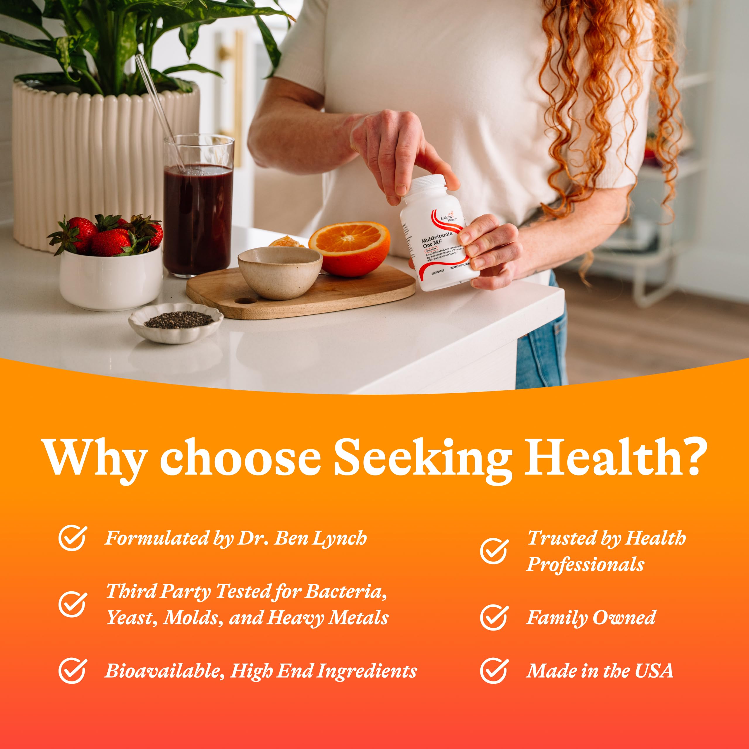 Seeking Health Multivitamin One MF - MTHFR Support Supplement with Calcium Folinate & Vitamin B12 Seeking Health uk supplements