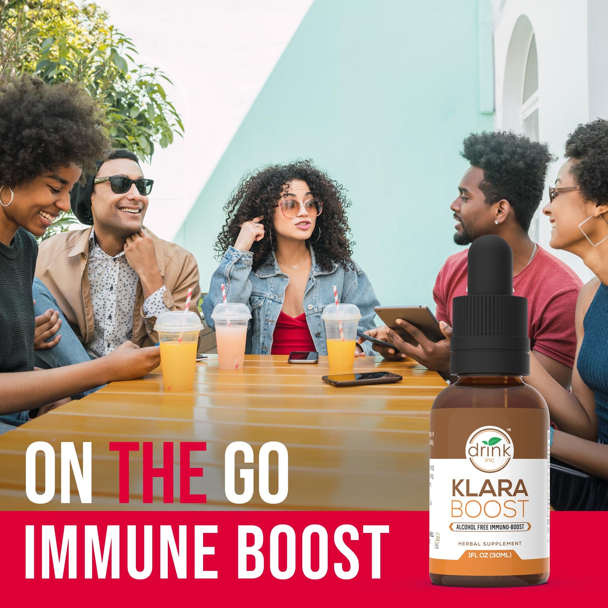 Drink Inc Klara Boost Alcohol Free Immuno-Boost | 30ML Herbal Supplement Drink Inc uk supplements