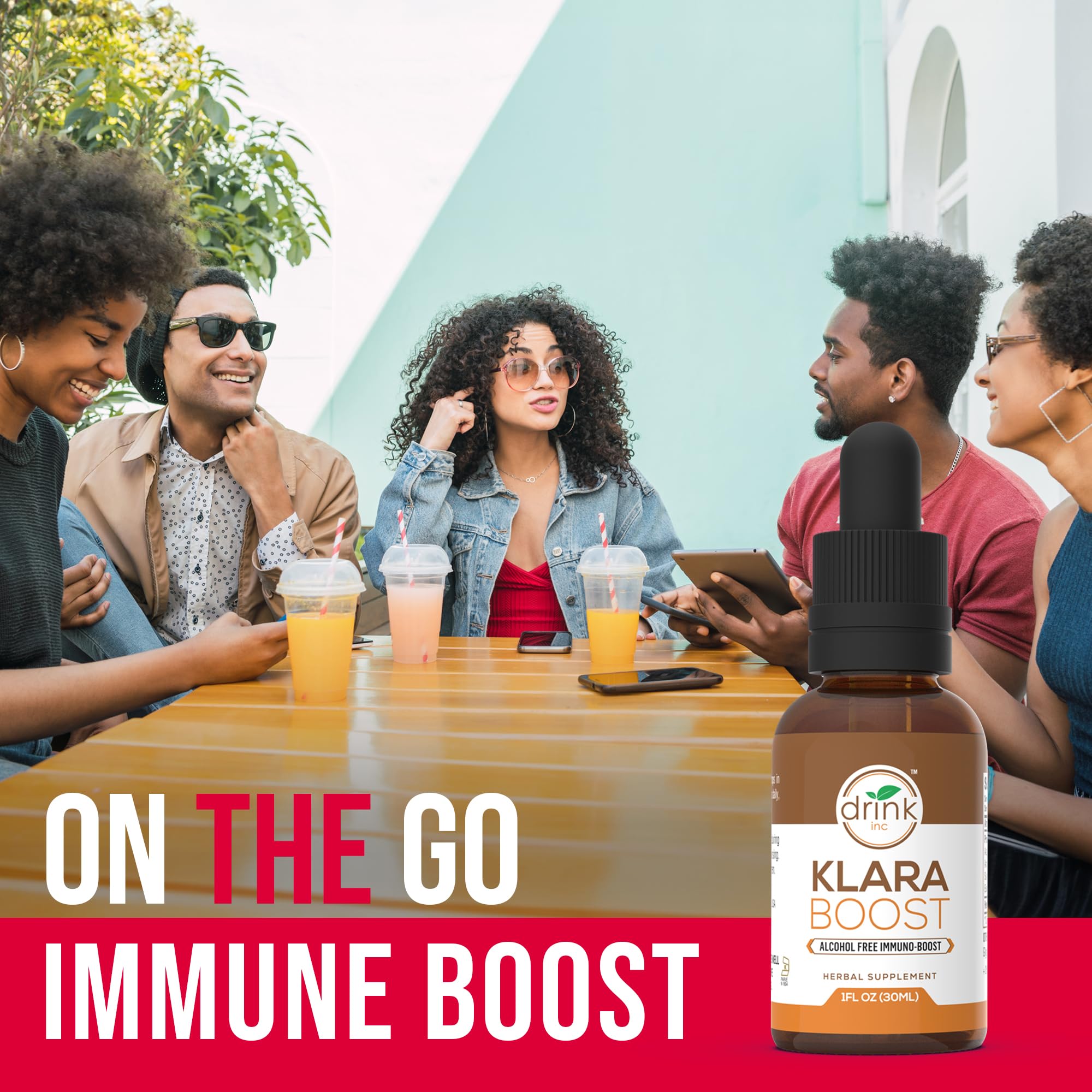 Drink Inc Klara Boost Alcohol Free Immuno-Boost | 30ML Herbal Supplement Drink Inc uk supplements