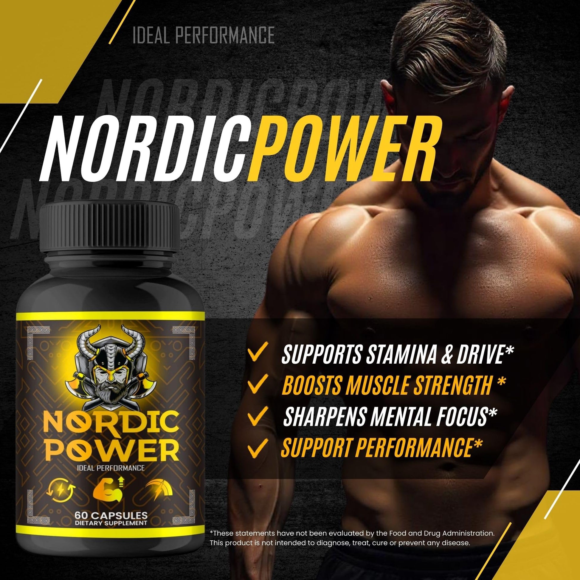 Nordic Power Pills, Official Nordic Power Capsules - Maximum Strength Energy, Stamina and Performance, Premium Formula to Support Overall Well-Being, Natural NordicPower Pastillas Review (2 Pack) IDEAL PERFORMANCE uk supplements