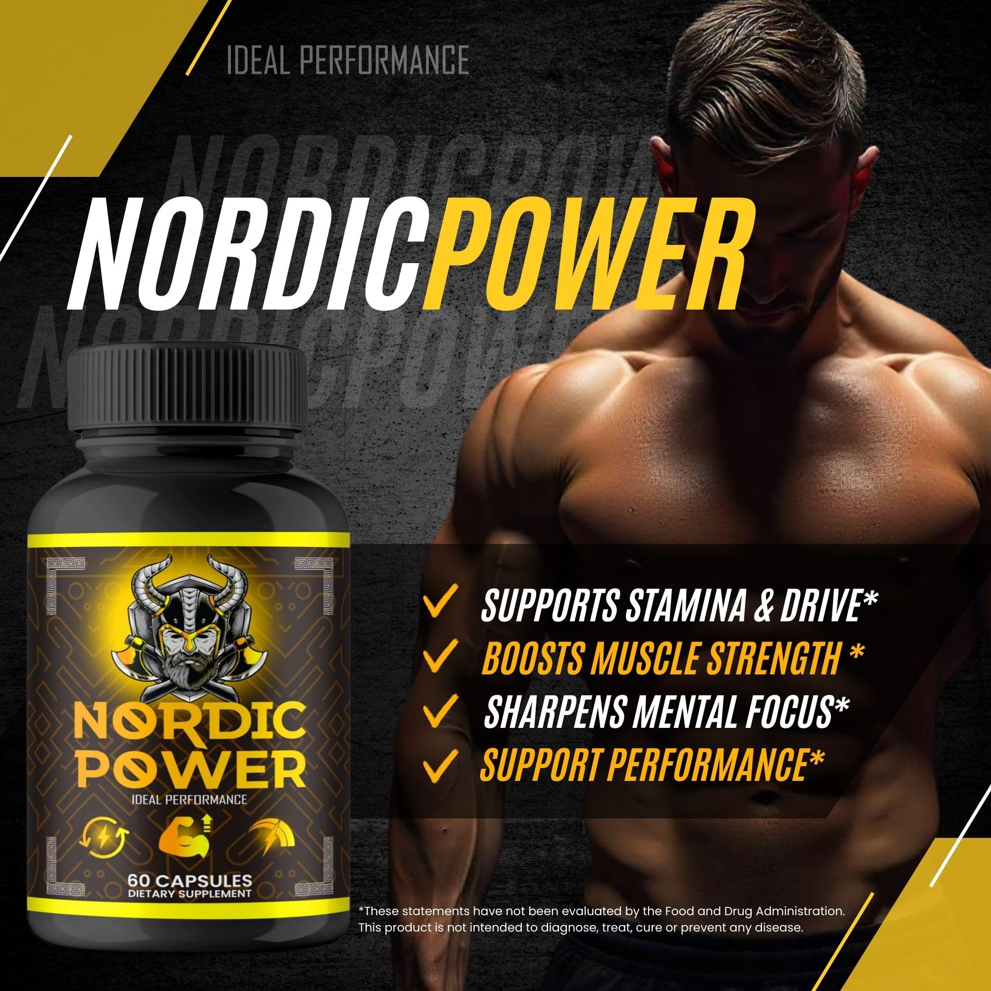 Nordic Power Pills, Official Nordic Power Capsules - Maximum Strength Energy, Stamina and Performance, Premium Formula to Support Overall Well-Being, Natural NordicPower Pastillas Review (2 Pack) IDEAL PERFORMANCE uk supplements