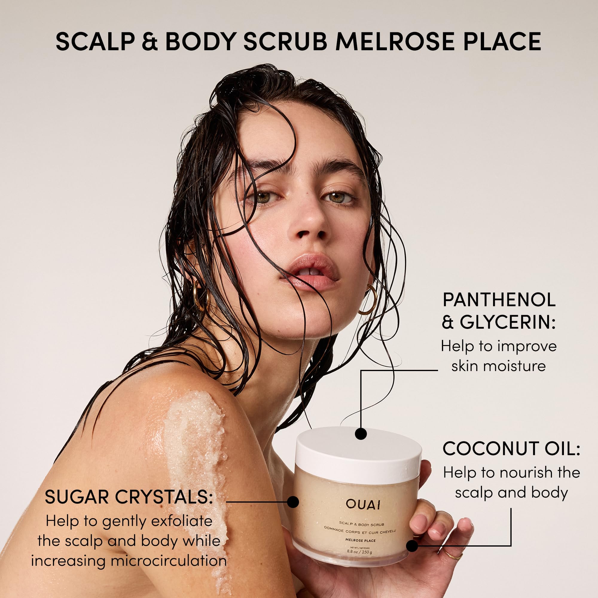 OUAI Hair Care Set - Clarifying Shampoo & Exfoliating Scalp Scrub - Deep Cleansing & Balancing - Hair Care Kit with Detox Shampoo & Travel Size Sugar Scrub for Scalp (2 Count) OUAI uk supplements