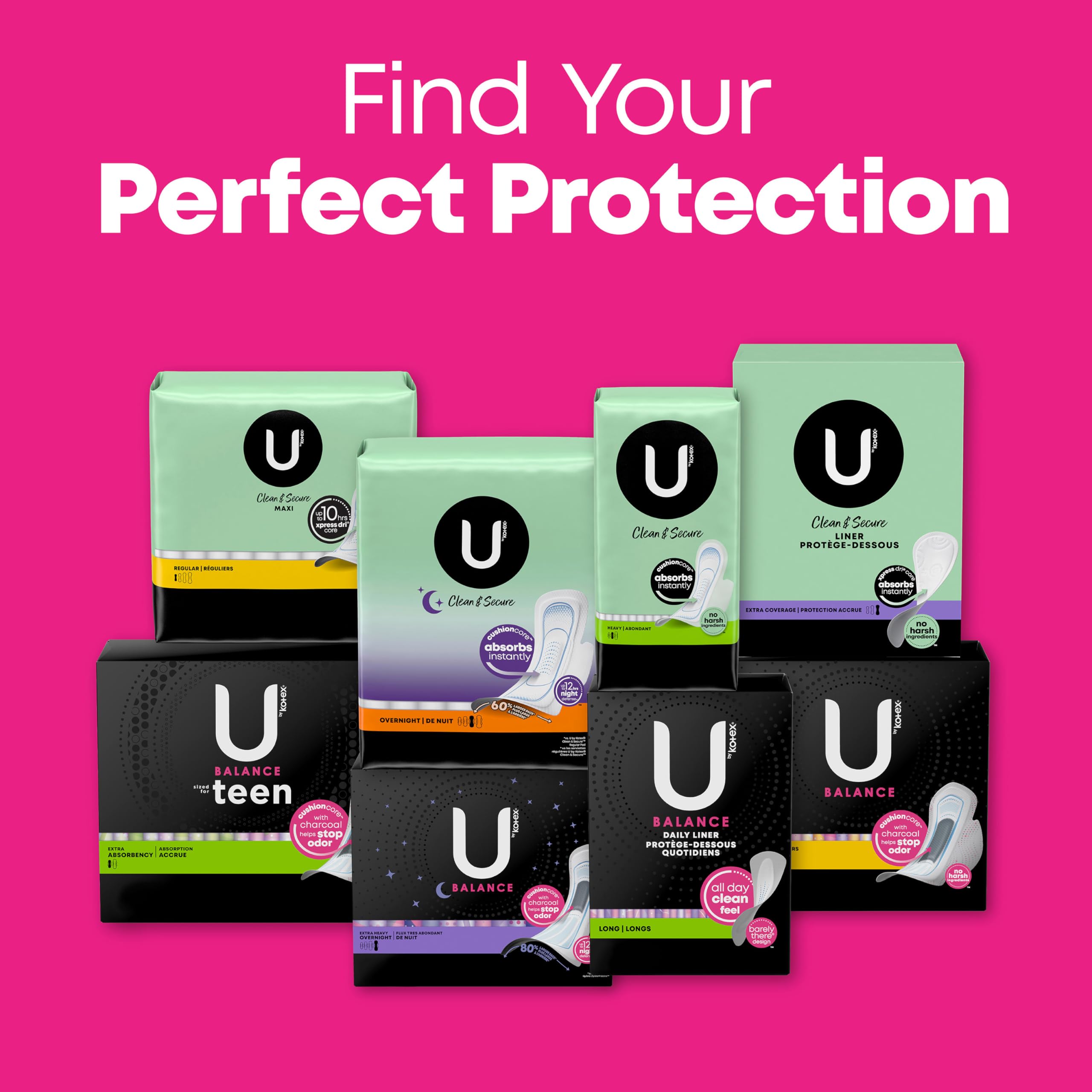 U by Kotex Balance Wrapped Panty Liners, Regular Length, 80 Count (Packaging May Vary) U by Kotex uk supplements