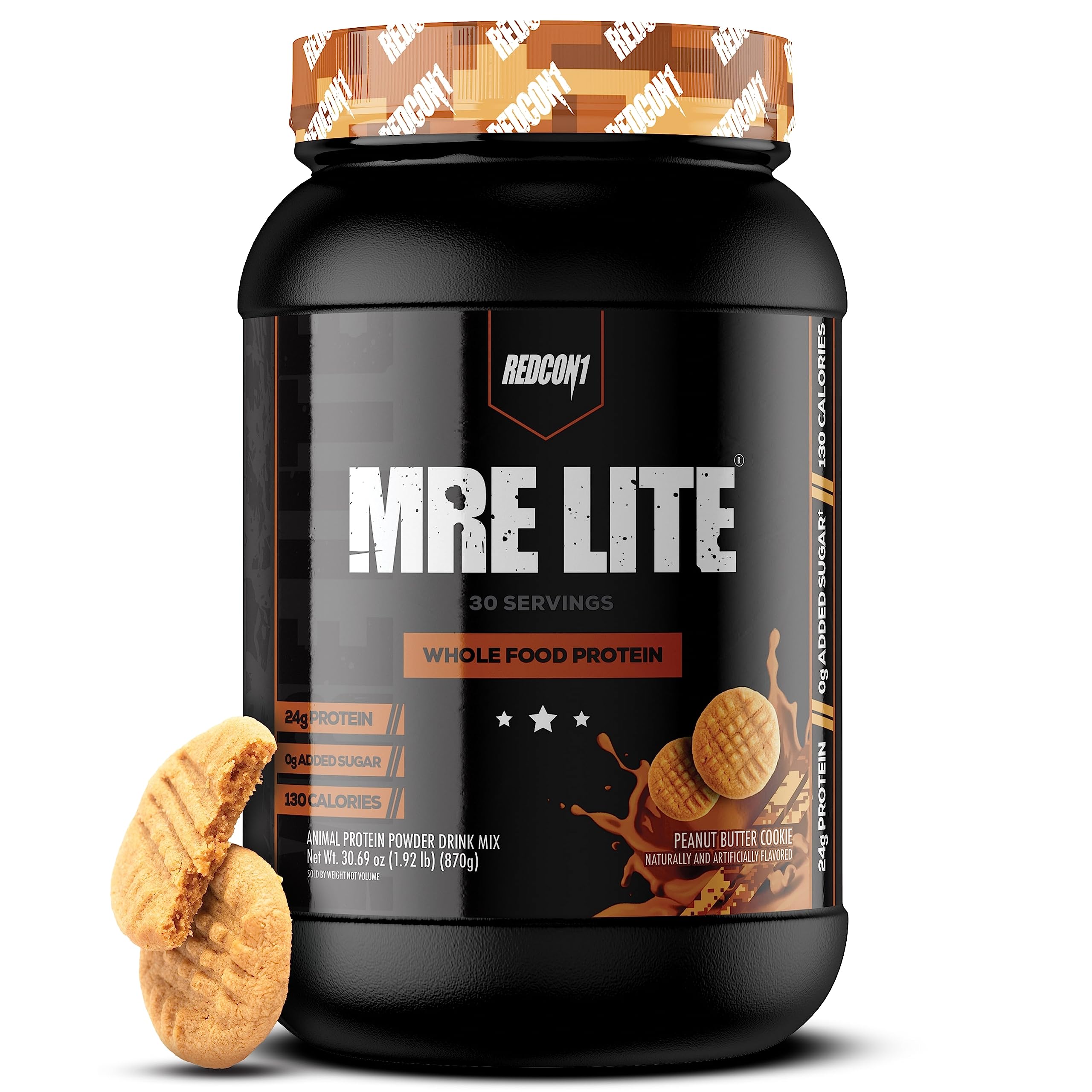 REDCON1 MRE Lite Whole Food Protein Powder, Peanut Butter Cookie - Low Carb & Whey REDCON1 uk supplements