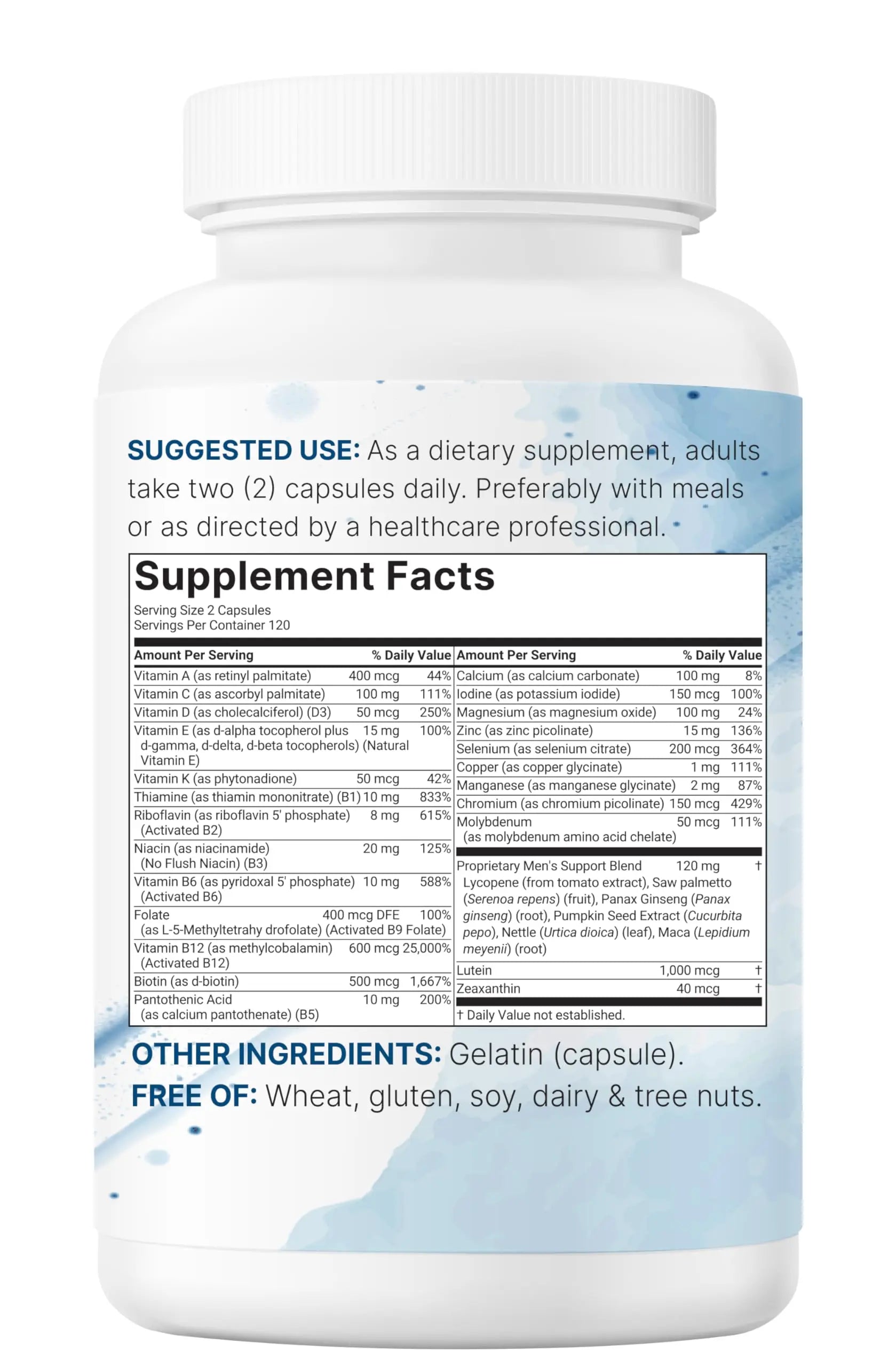 Pure Methylated Multivitamin for Men, 240 Capsules | 30 Key Nutrients with Vitamin C, D, E, B Complex + Methylfolate Micro Ingredients uk supplements
