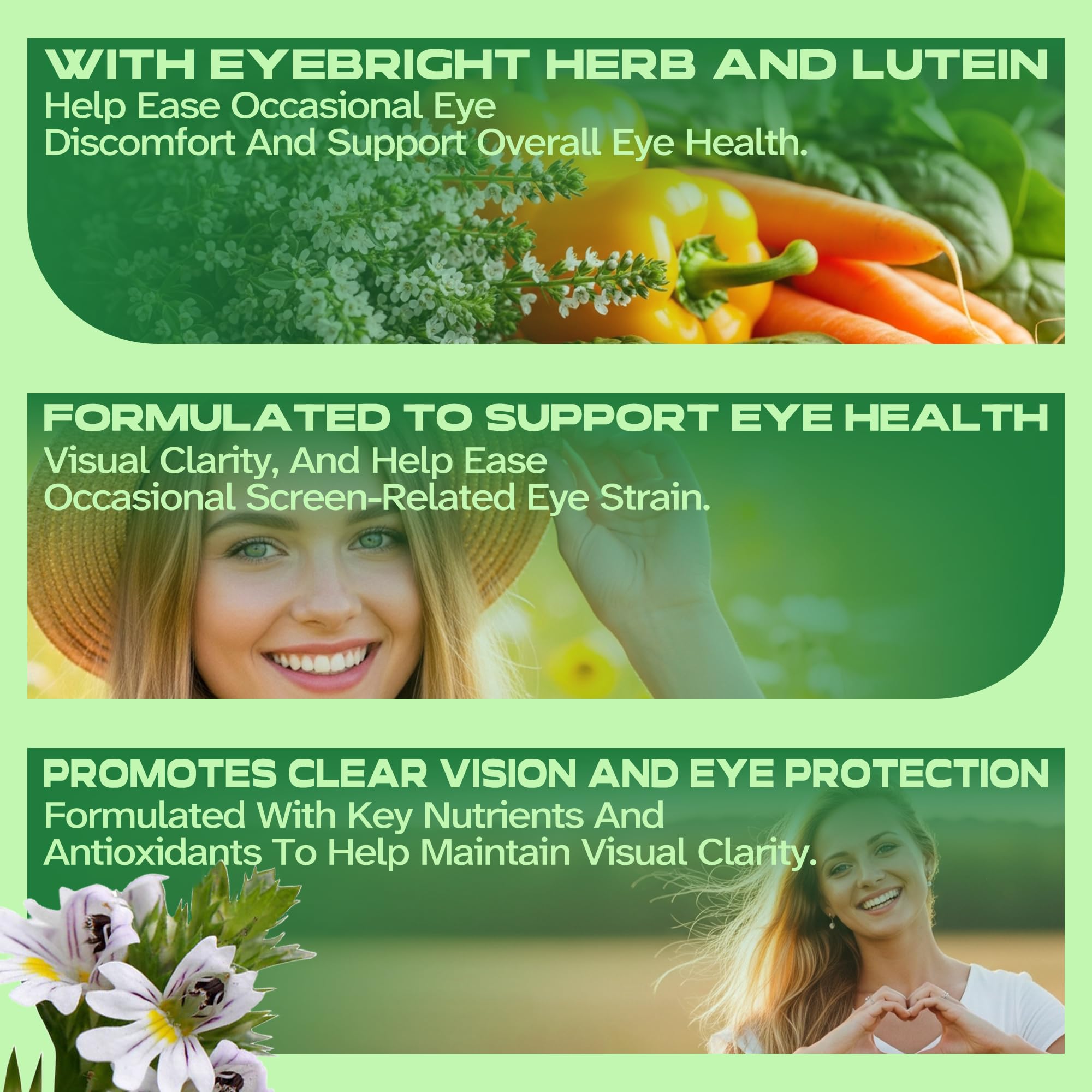 Vitalumina Eyebright Herbal Liquid with Organic Euphrasia, Lutein, Bilberry, Blueberry & Goji – Plant-Based Vegan Supplement for Adults – 4 fl oz Vitalumina uk supplements