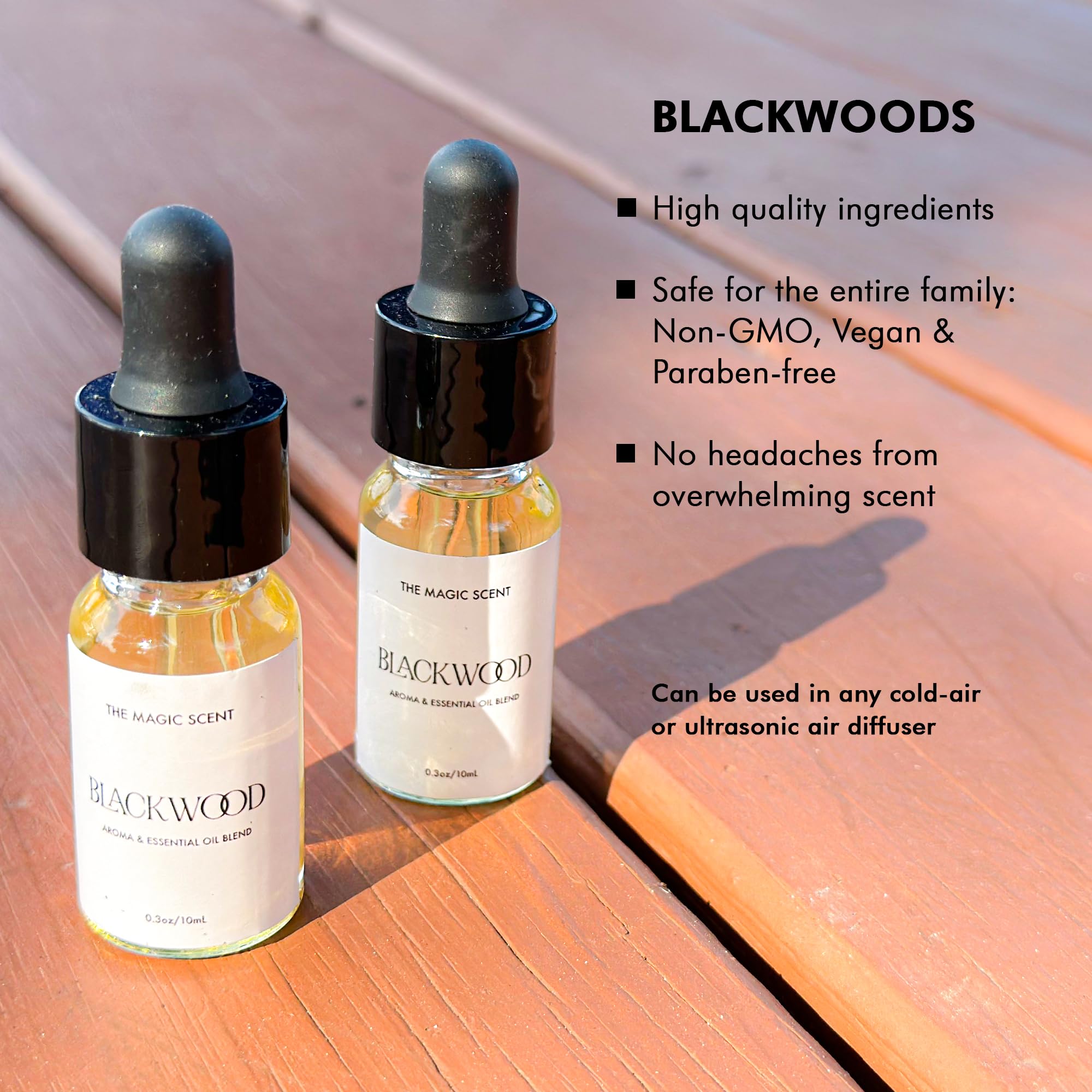 The Magic Scent "Blackwood" Hotel Collection Diffuser Oil - Cold-Air & Ultrasonic Scented Oils THE MAGIC SCENT uk supplements