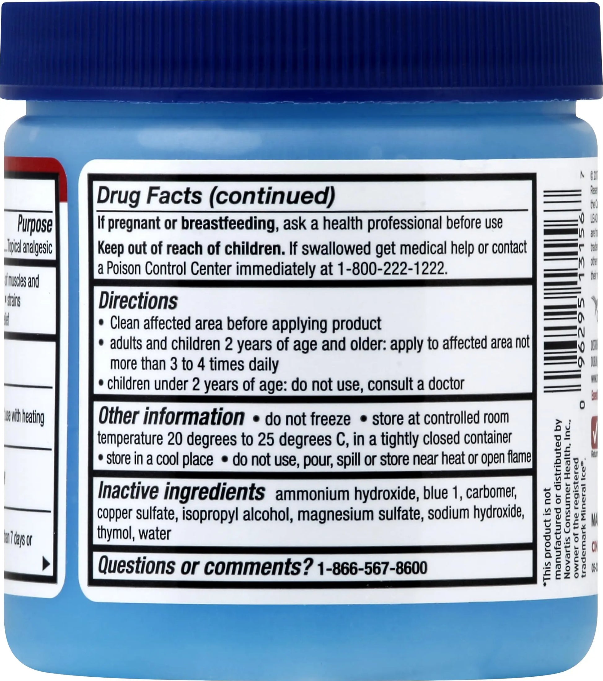 LEADER Ice Blue Gel Pain Relieving Greaseless Fast-Acting Topical Analgesic Cooling Therapy Muscle Joint Long-Lasting Relief Backache Arthritis Sports Injuries soothes Aches 8oz. Each (Pack of 5) Leader uk supplements