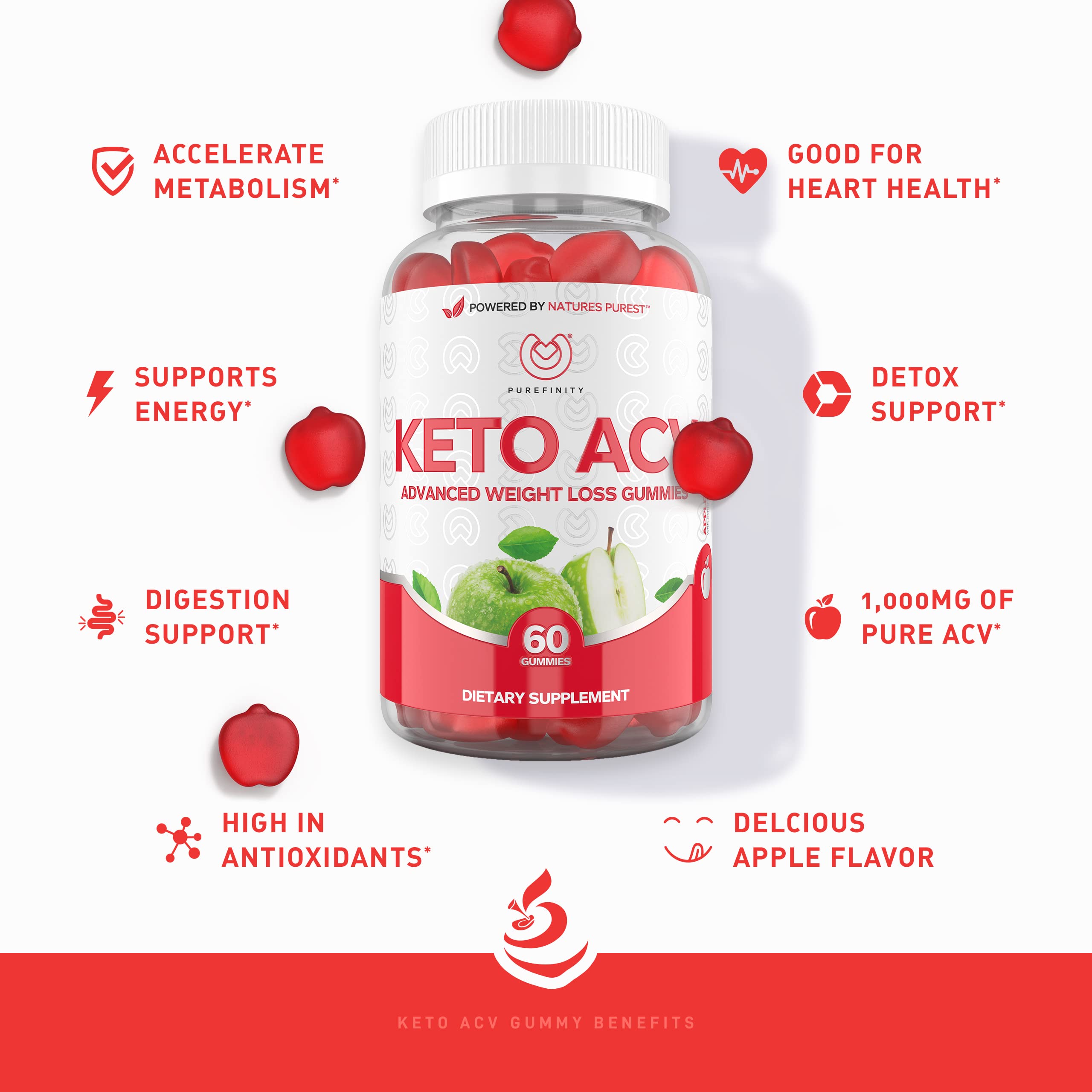 PUREFINITY Keto ACV Gummies to Support Weight Loss and Detox - True Form Keto ACV PUREFINITY uk supplements
