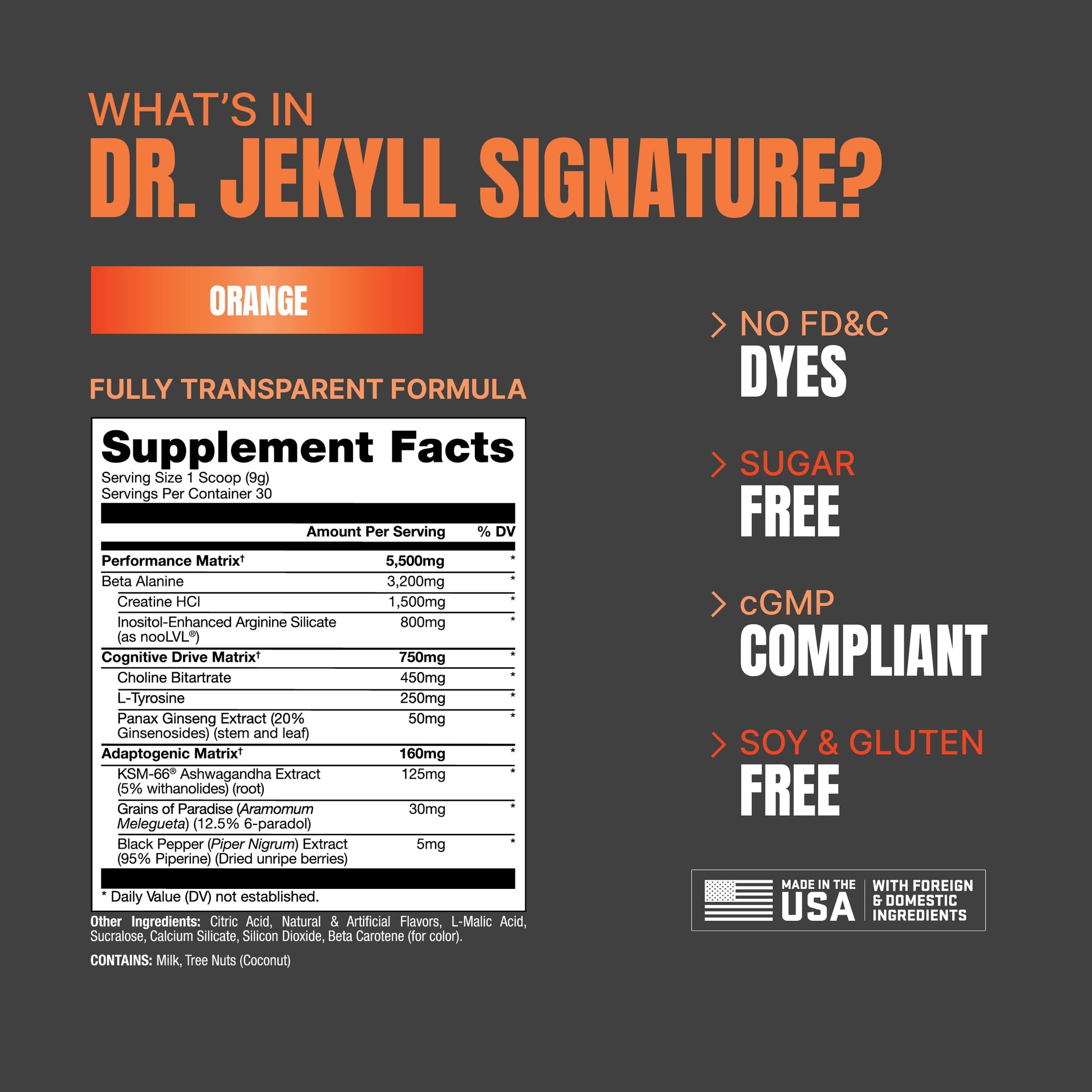PROSUPPS Dr. Jekyll Signature Pre-Workout Powder, Stimulant & Caffeine Free, Intense PROSUPPS uk supplements