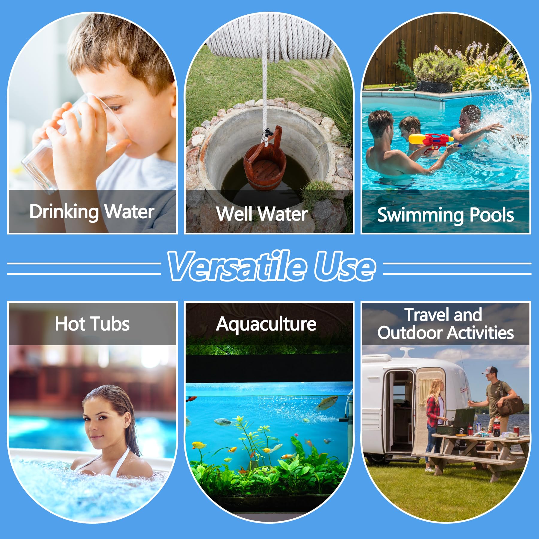 Coliform Bacteria Test Kit: 12-Pack Easy at-Home Well, Tap, Pool, Spring, Pond, Lake Drinking Water Quality Test FUNSWTM uk supplements