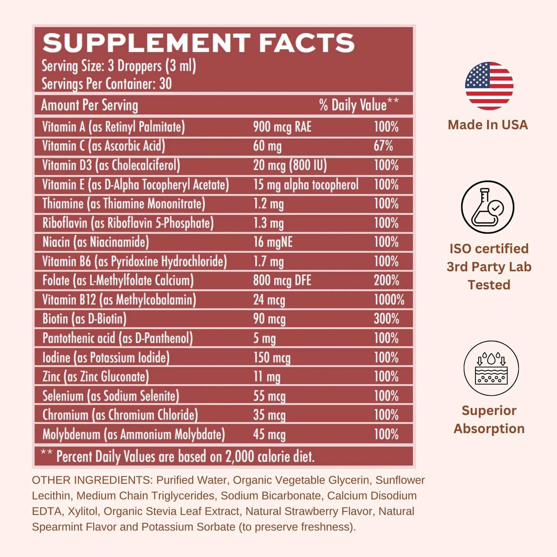 Vitaminally Liposomal Men's 50+ Liquid Multivitamin Drops | Non-GMO | Sugar Free | Gluten Free | 30 Day Supply | 3 FL Oz | Vitaminally uk supplements