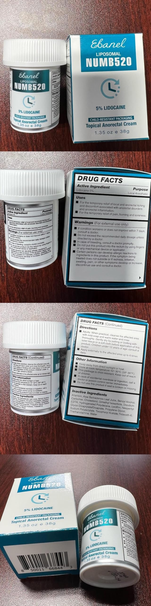 Ebanel 5% Lidocaine Numbing Cream, 2-Pack Pain Relief Burn Itch Numb Cream, Maximum Strength Topical Anesthetic with Allantoin, Vitamin E for Local and Anorectal Uses, Hemorrhoid Treatment Ebanel uk supplements