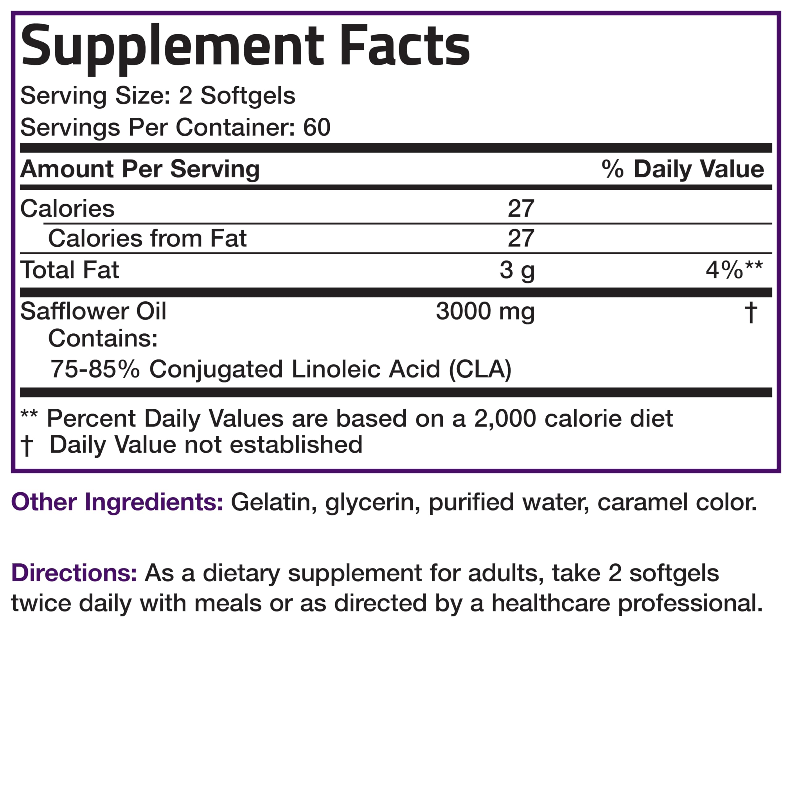 Bronson CLA 3000 Extra High Potency Supports Healthy Weight Management Lean Muscle Mass Non-Stimulating