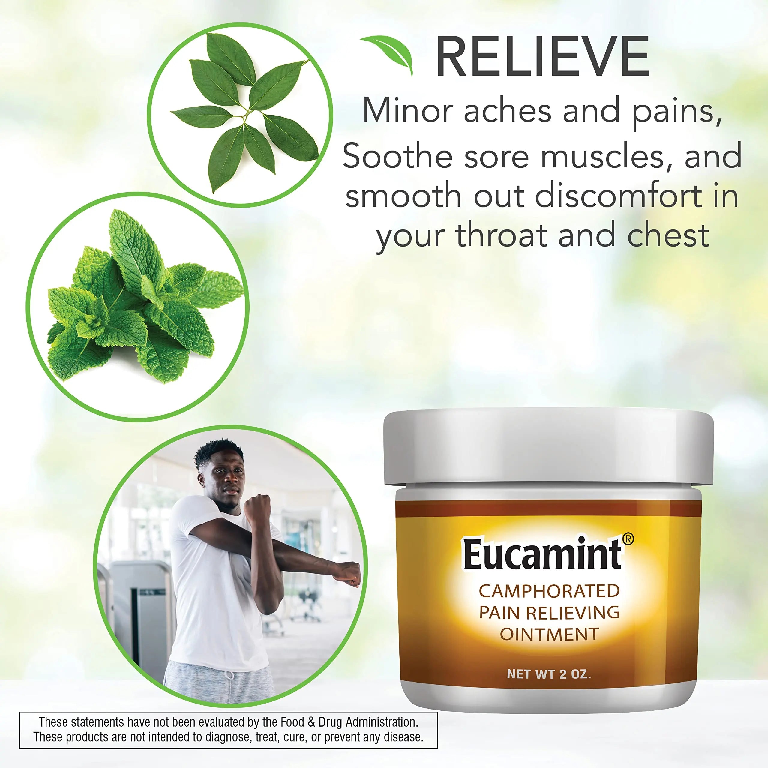 Botanic Choice Eucamint-Pain Relieving Ointment-Muscle, Joints, Sinus, Coughs Botanic Choice uk supplements