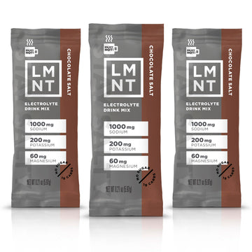 LMNT Zero-Sugar Electrolytes - Hot Chocolate Salt - Hydration Powder Packets Drink LMNT uk supplements