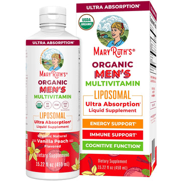 MaryRuth Organics Multivitamin for men | Sugar Free mens Multivitamin | Liquid Vitamins for men | Immune Support Supplement | MaryRuth Organics uk supplements