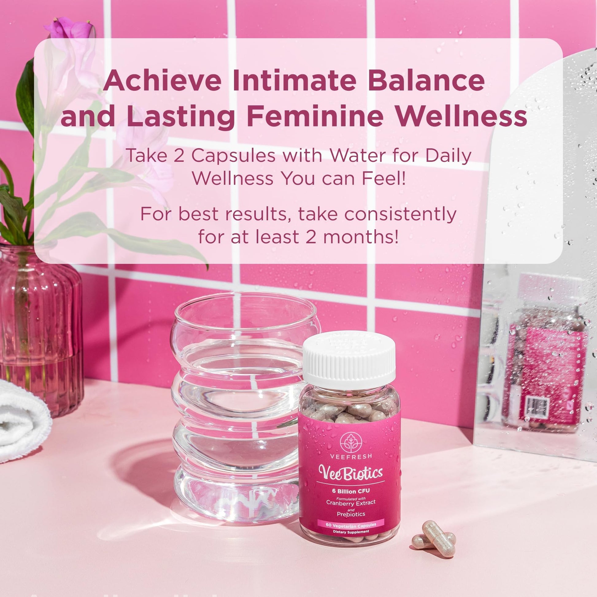 VeeBalance Bundle – Boric Acid Suppositories, Feminine Wash & Cranberry Probiotics for Women – pH Balance & Freshness Support VeeFresh uk supplements